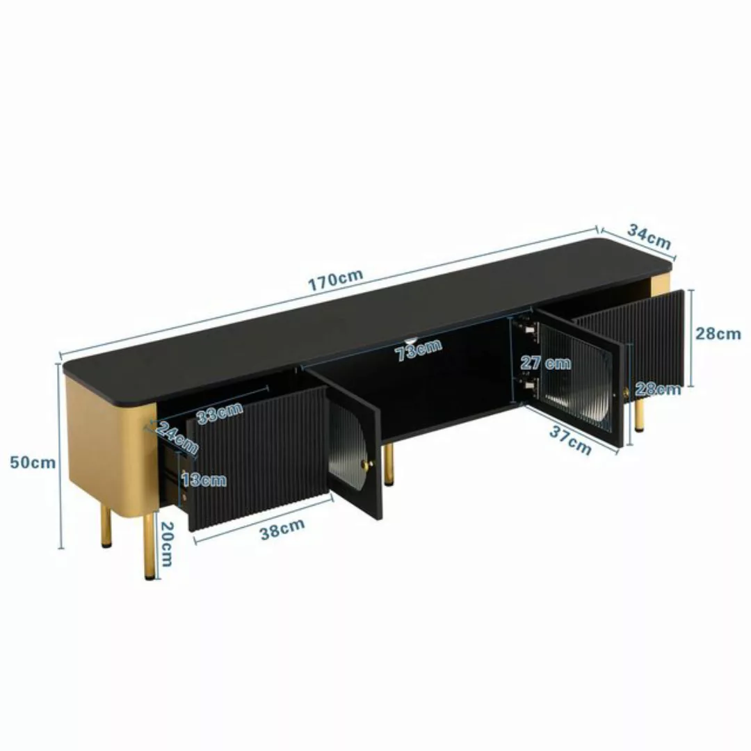 Furnishings Home TV-Schrank Lowboard 170cm 1x Fach 2x Schubladen 2x Türen ( günstig online kaufen