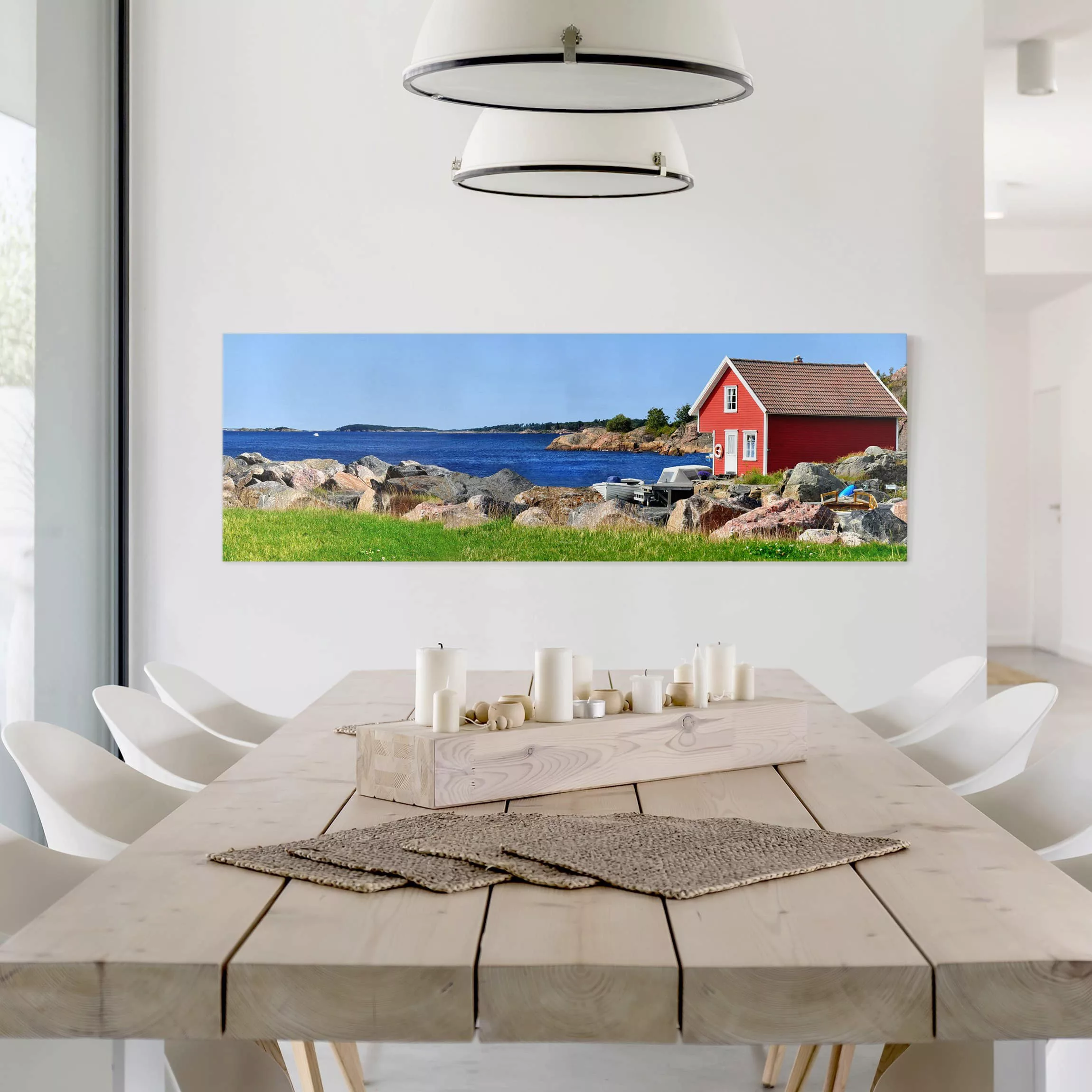 Leinwandbild Architektur & Skyline - Panorama Urlaub in Norwegen günstig online kaufen