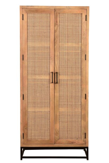 dynamic24 Garderobenschrank Garderobenschrank CANE Mangoholz natur günstig online kaufen