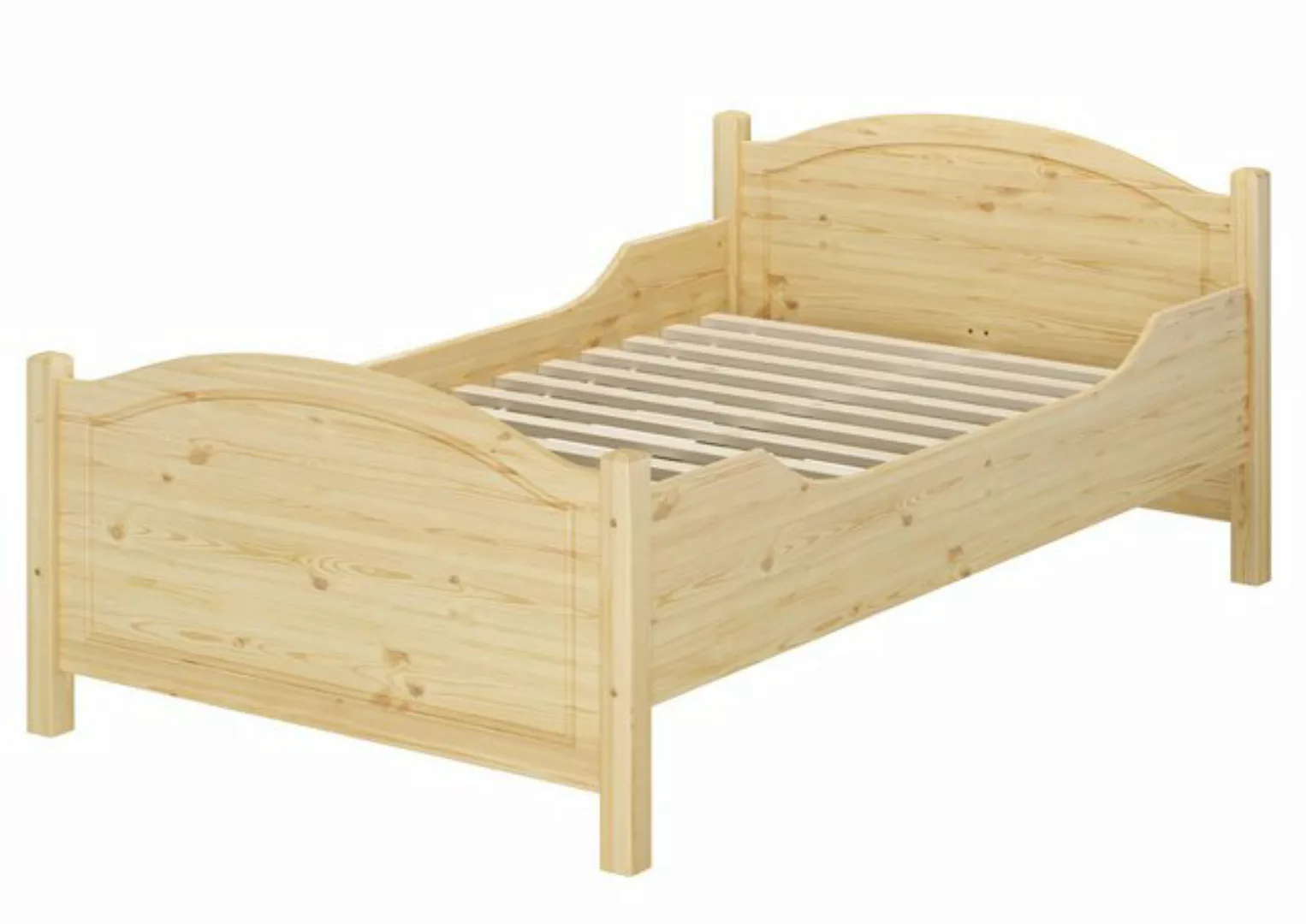 ERST-HOLZ Einzelbett Breites, überlanges Seniorenbett 120x220 mit Rost, Kie günstig online kaufen