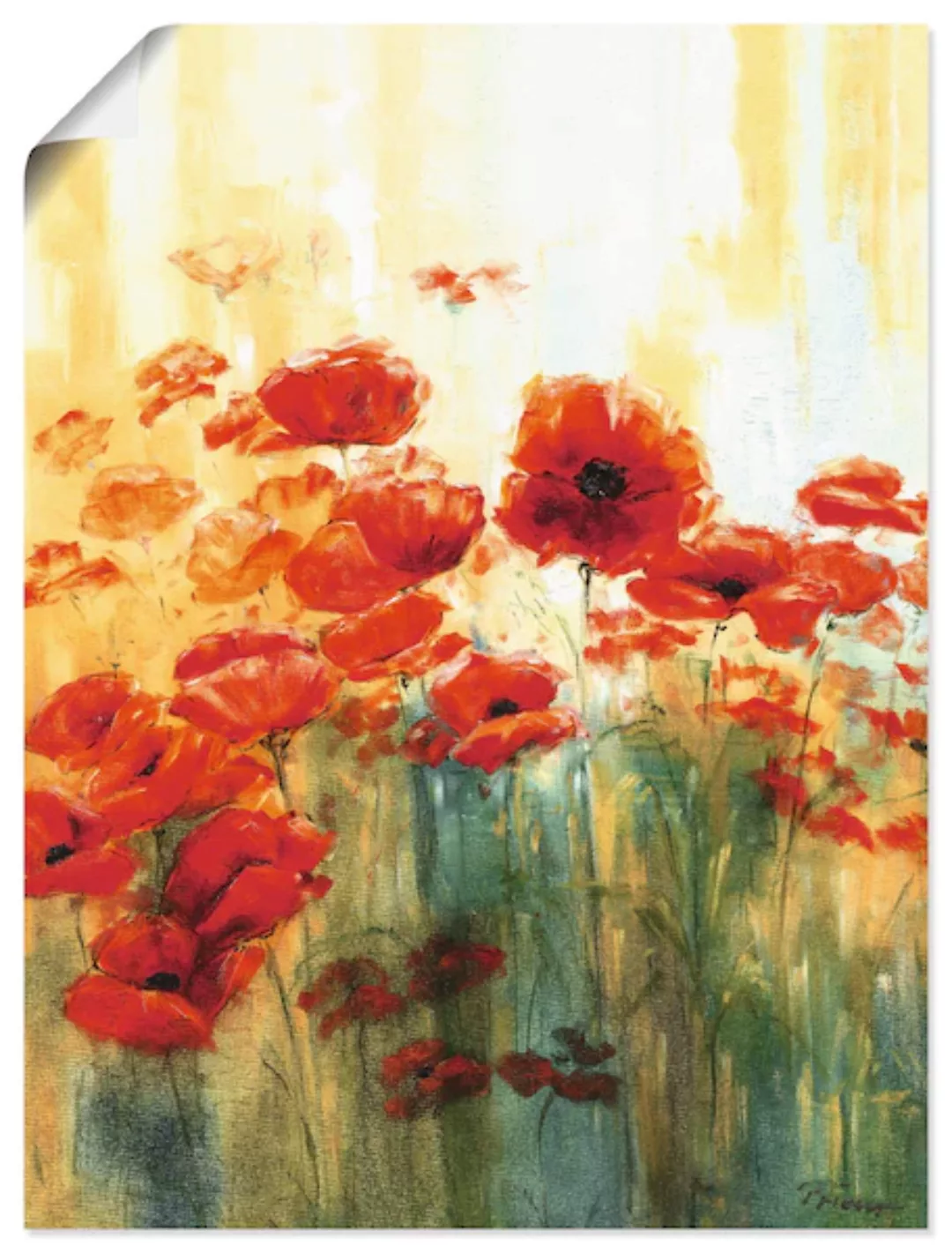 Artland Wandbild "Mohnwiese", Blumen, (1 St.) günstig online kaufen