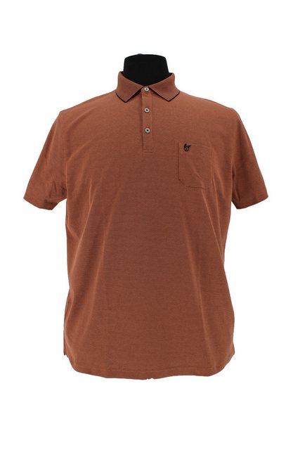 Hajo Poloshirt H Poloshirt SoftknitFishnet terracotta günstig online kaufen