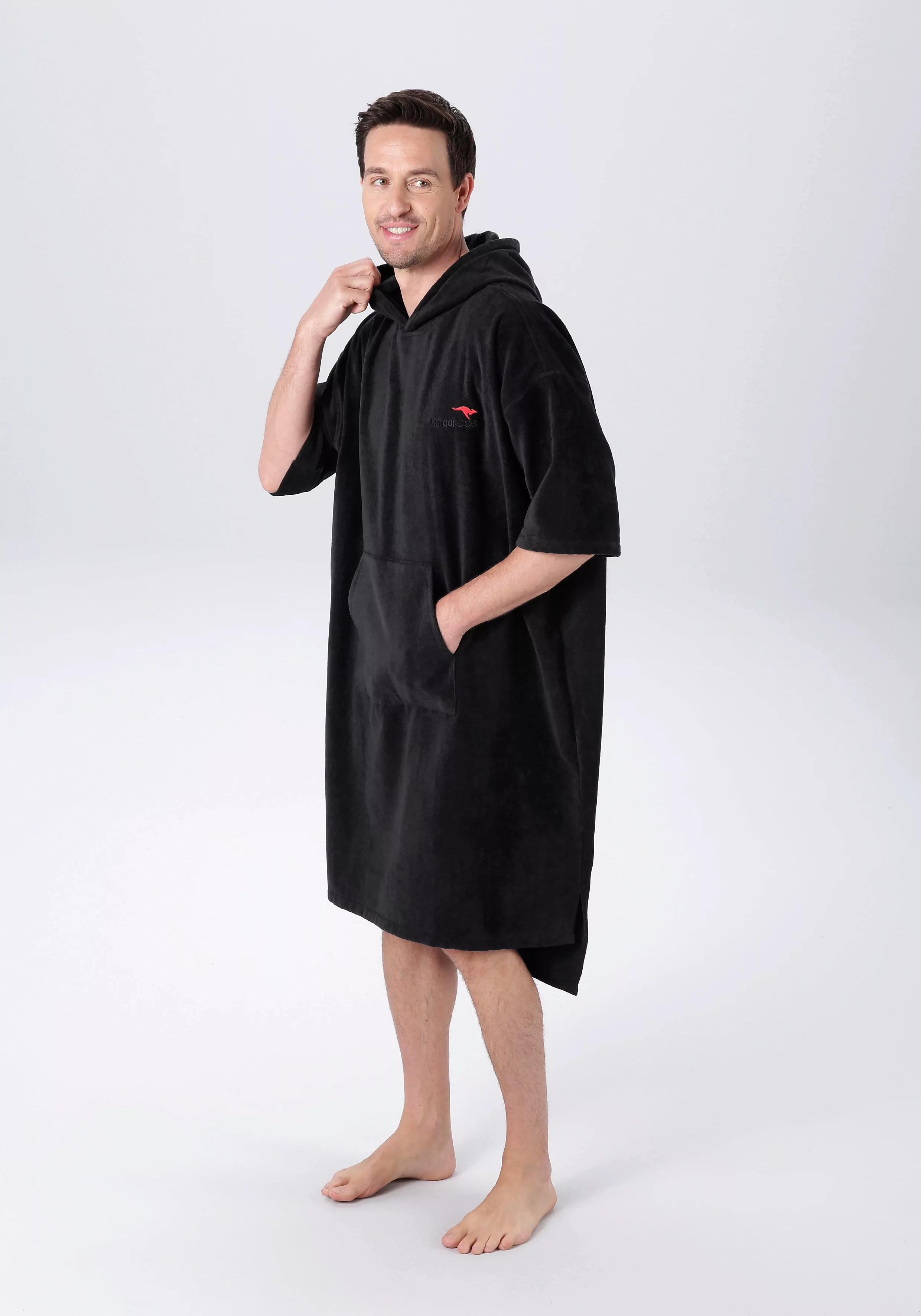 KangaROOS Badeponcho "Summer", (1 St.), Surf Poncho, Kapuze, mit Bauchtasch günstig online kaufen