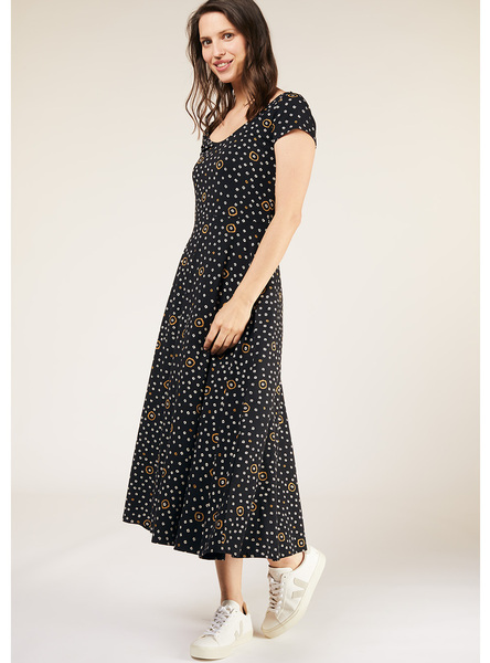 Midi Kleid - Carly Shibori Dress - Aus Bio-baumwolle günstig online kaufen