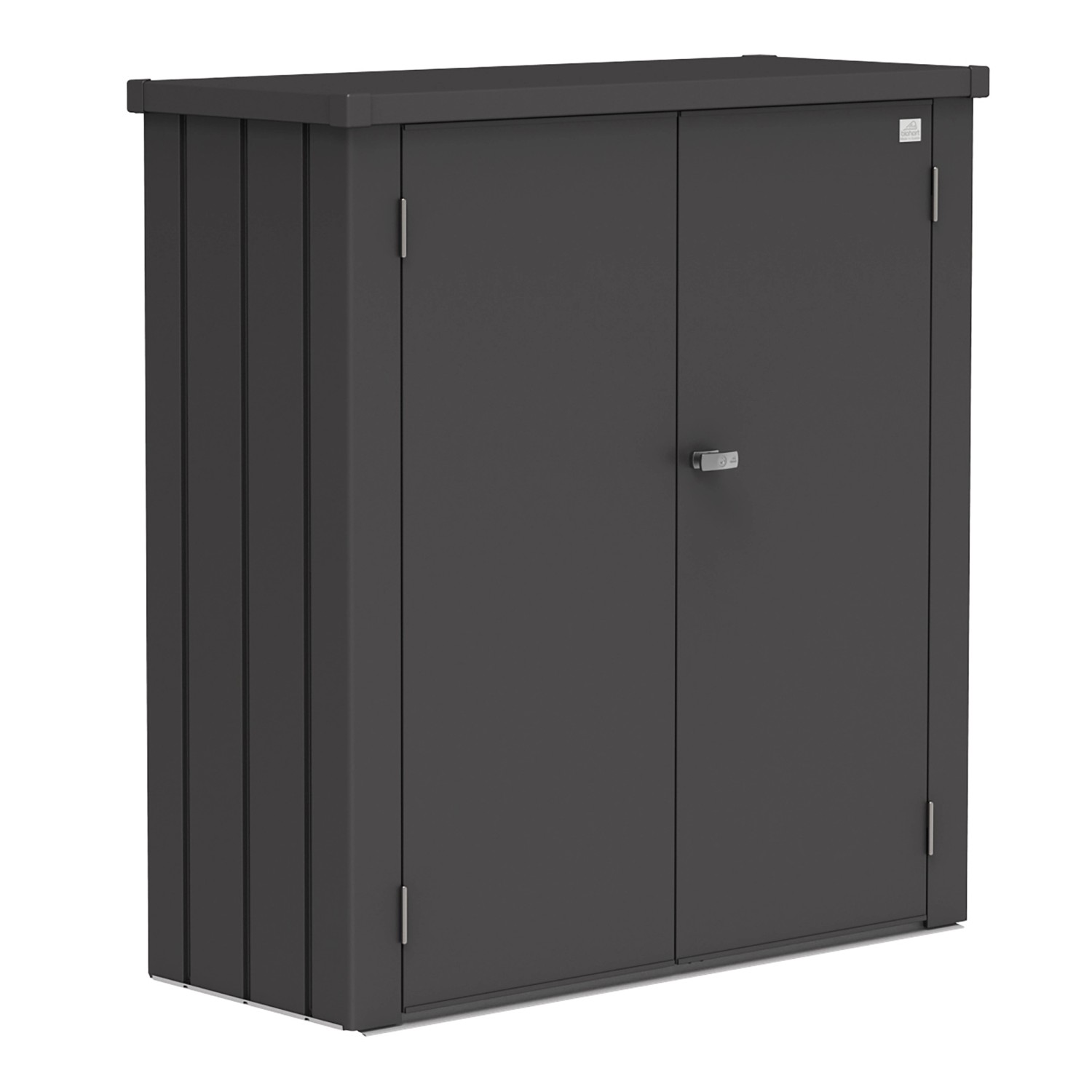 Biohort Terrassenschrank Romeo Gr. M  Dunkelgrau HxBxT:  140 cm x 132 cm x günstig online kaufen