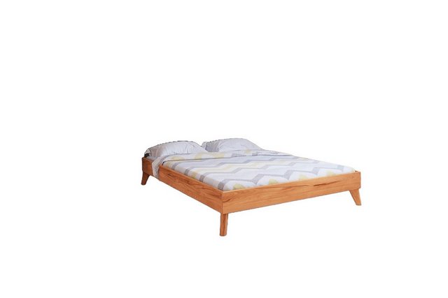 Natur24 Einzelbett Bett Gerg 3 Kernbuche massiv 100x200cm ohne Kopfteil mit günstig online kaufen