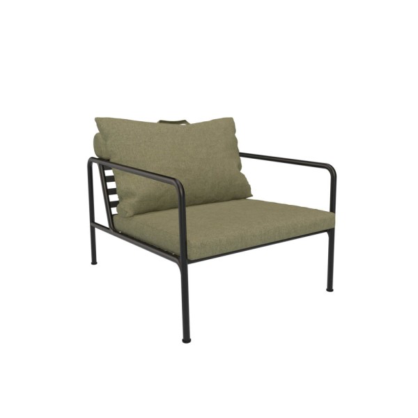 Outdoor Lounge-Sessel AVON schwarz Blattgrün günstig online kaufen
