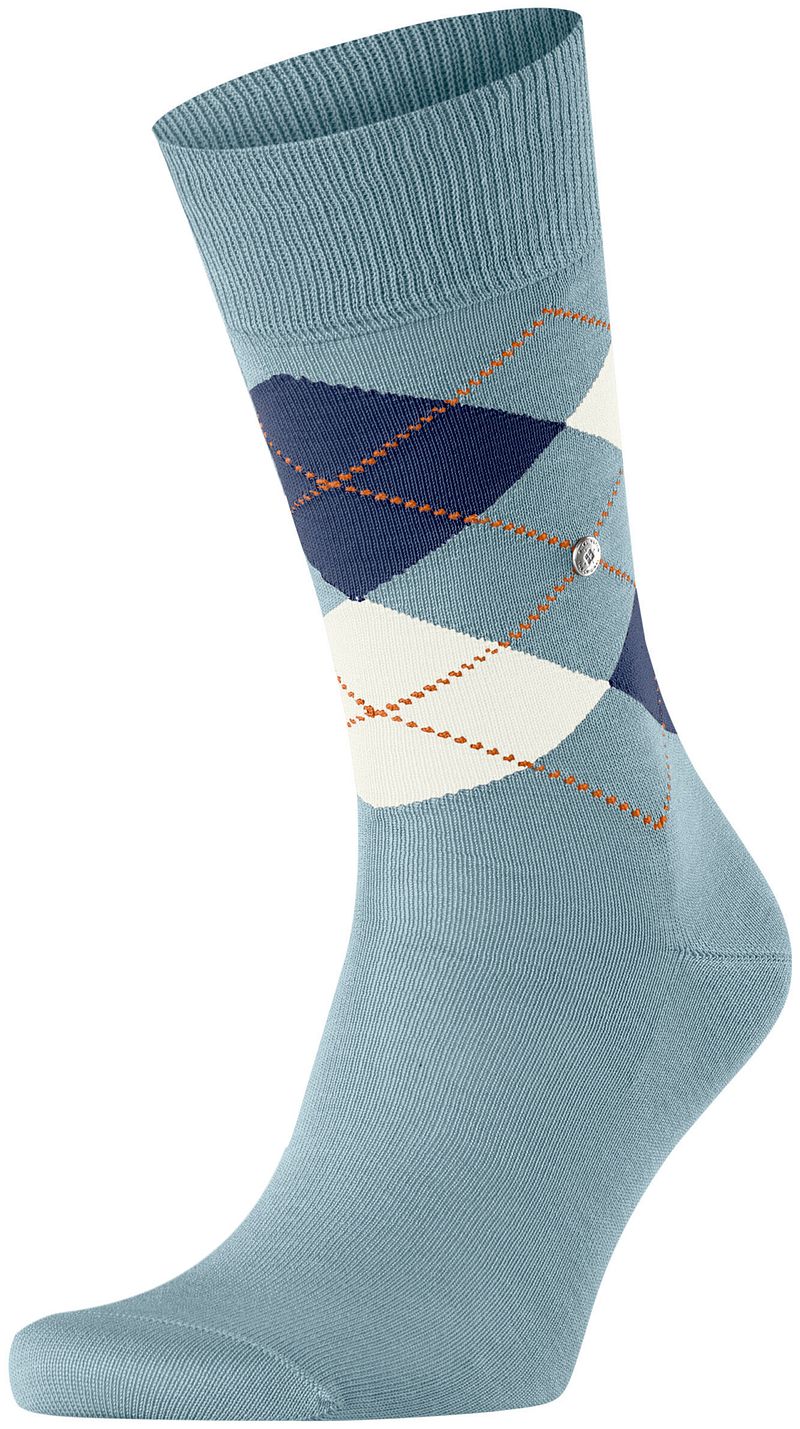 Burlington Manchester Socken Kariert Blau 6258 - Größe 40-46 günstig online kaufen