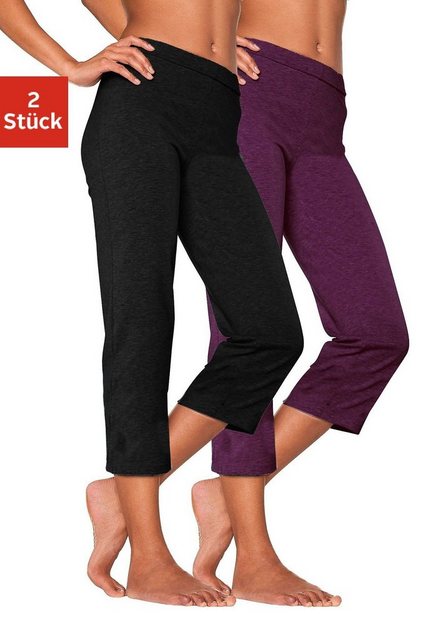 vivance active Caprihose (2er-Pack) mit Gummibund, Loungewear günstig online kaufen