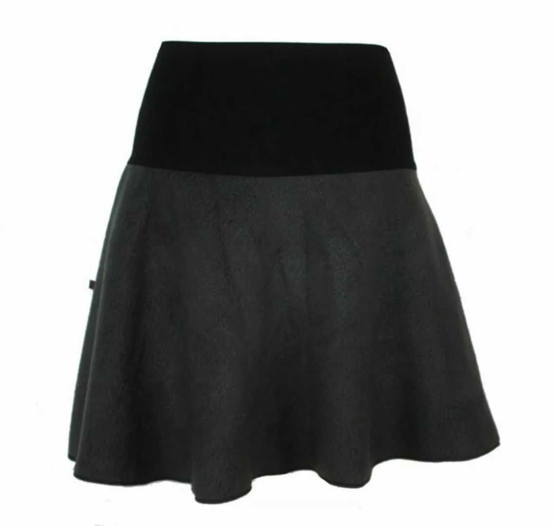 dunkle design Minirock Fleece 45cm Farbwahl elastischer Bund günstig online kaufen