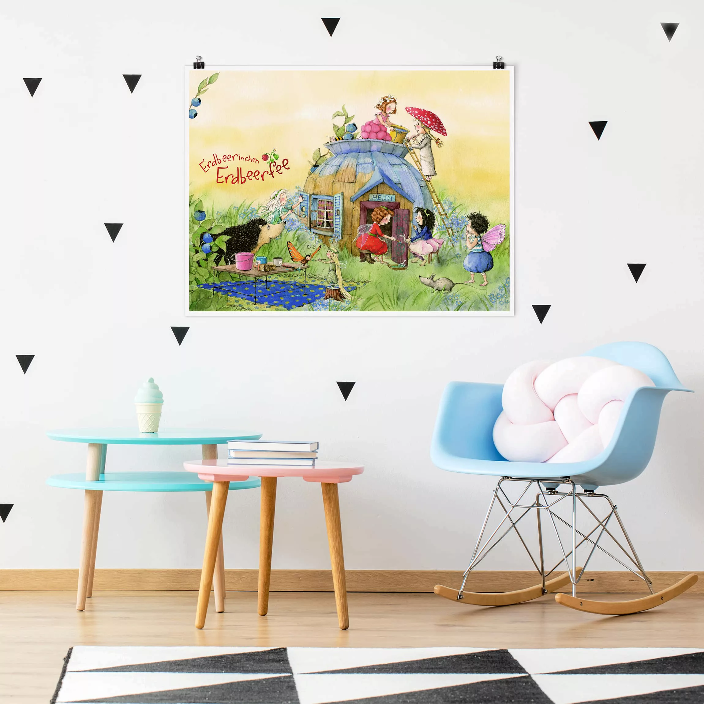 Poster Kinderzimmer - Querformat Erdbeerinchen Erdbeerfee - Bei Heidi günstig online kaufen