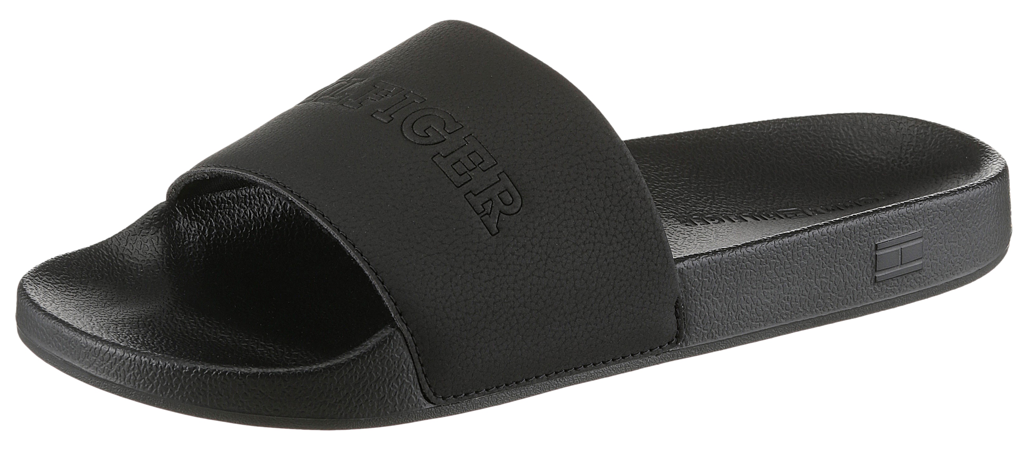 Tommy Hilfiger Pantolette "TUMBLE HILFIGER POOL SLIDE", Poolslide, Schlupfs günstig online kaufen