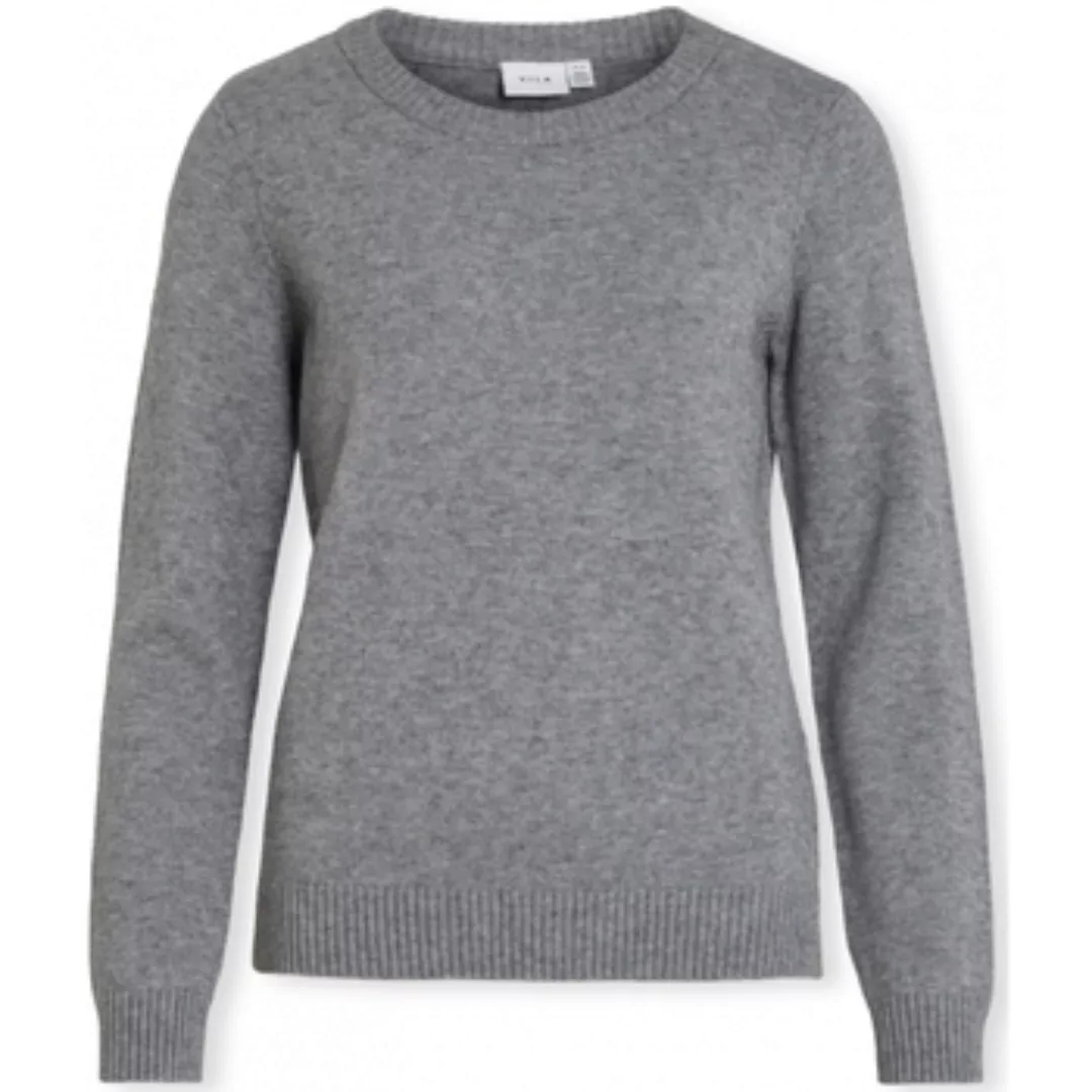 Vila  Pullover Noos Ril O-Neck L/S - Medium Grey günstig online kaufen