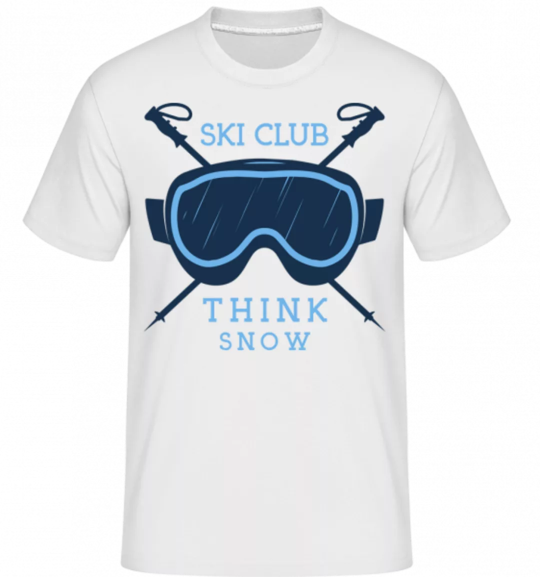 Ski Club Think Snow Icon · Shirtinator Männer T-Shirt günstig online kaufen