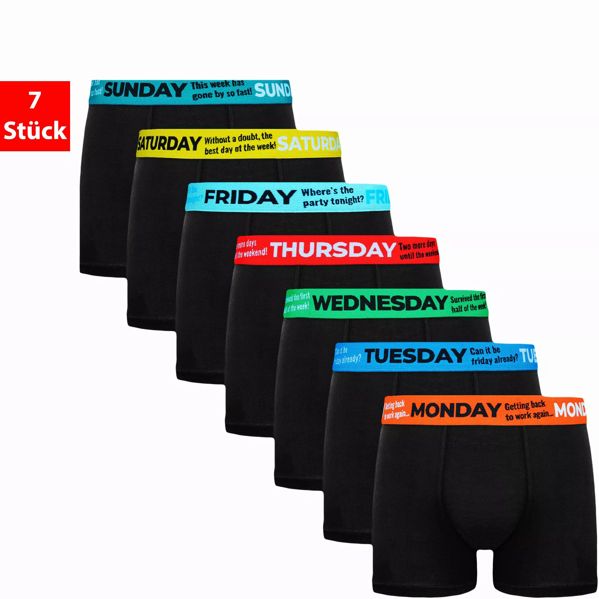 TEXEMP Boxershorts 7er Pack Herren Boxershorts günstig online kaufen