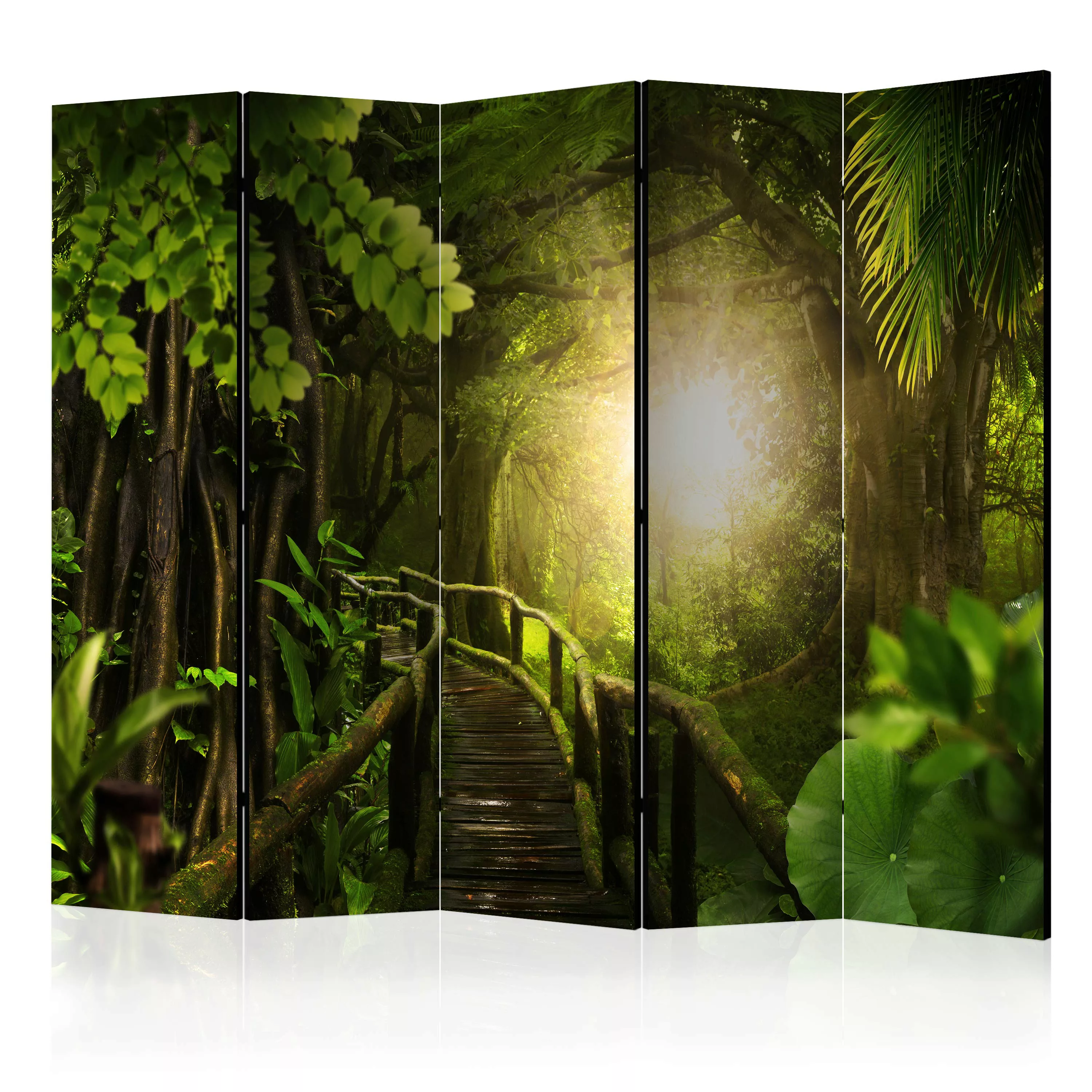 5-teiliges Paravent - Heart Of Forest Ii [room Dividers] günstig online kaufen