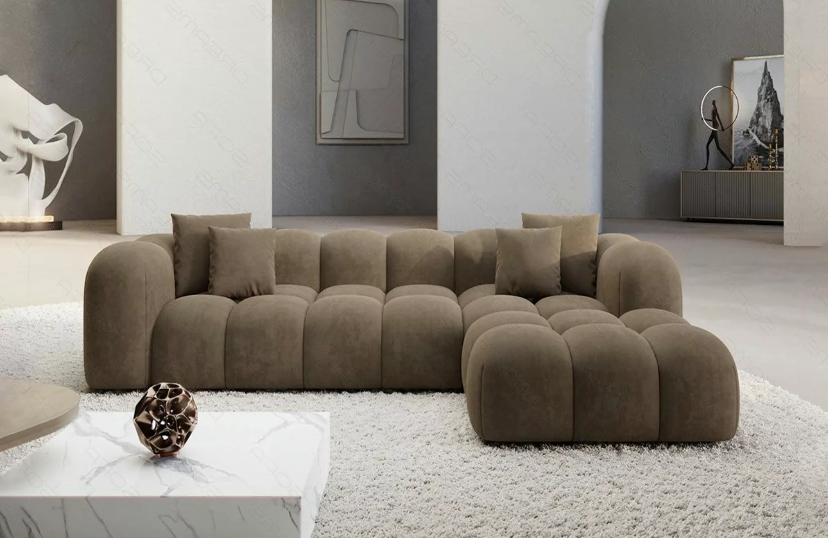 Sofa Dreams Ecksofa Stoffsofa Eckcouch Polster günstig online kaufen