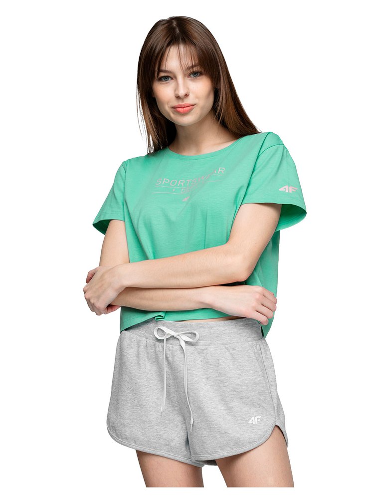 4f Kurzärmeliges T-shirt S Mint günstig online kaufen
