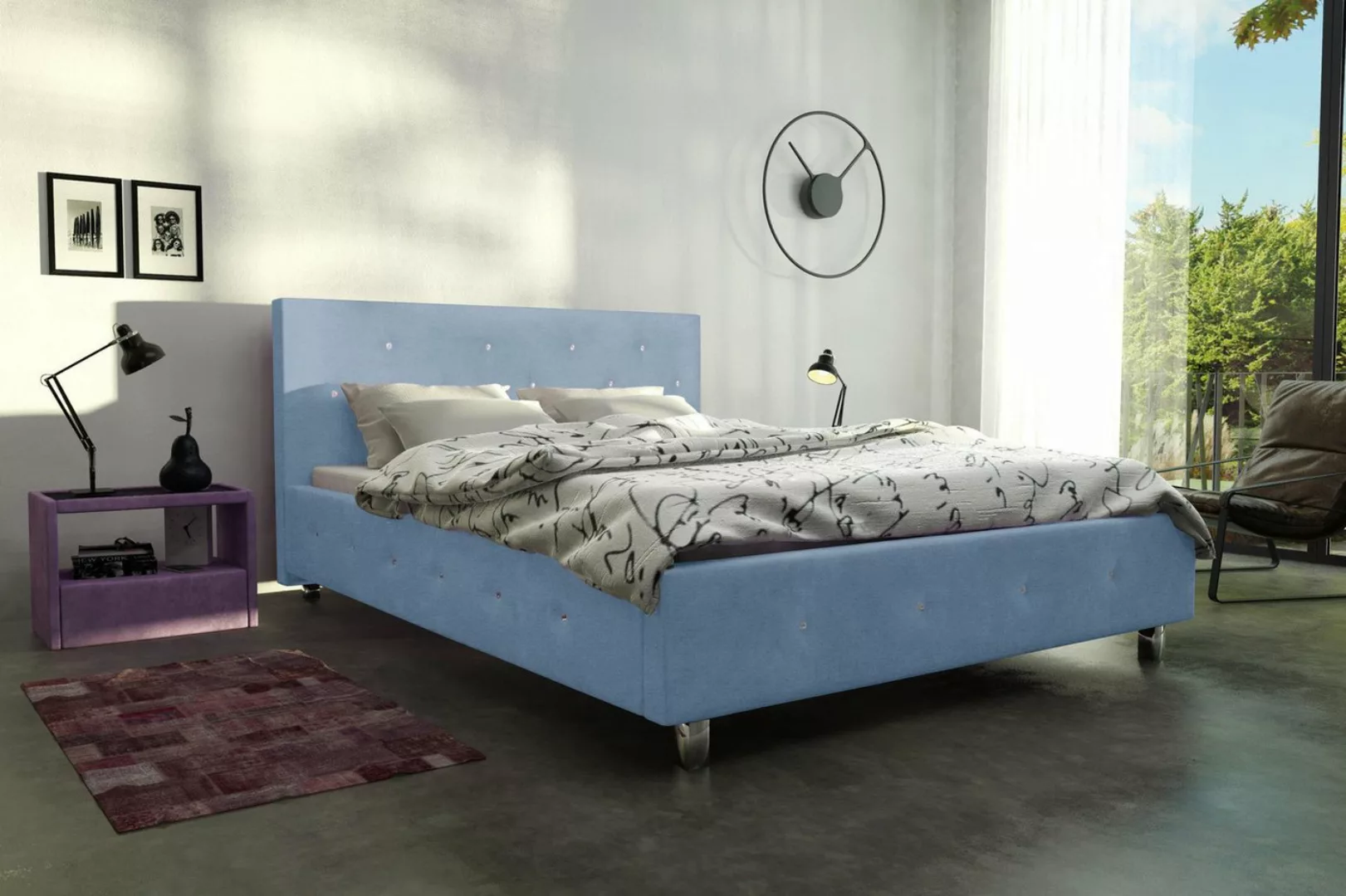 Stylefy Polsterbett Sardegna (Schlafzimmerbett, Bett), Design günstig online kaufen