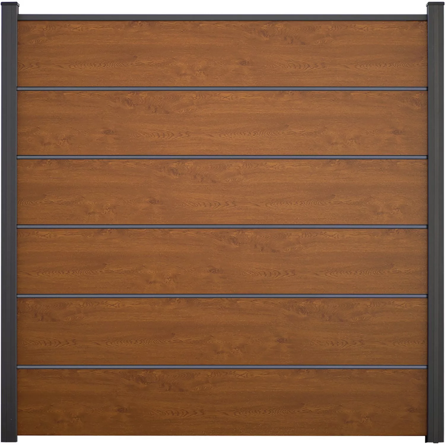 GroJa Steckzaun Premium Basicline 180 cm x 180 cm Golden Oak günstig online kaufen