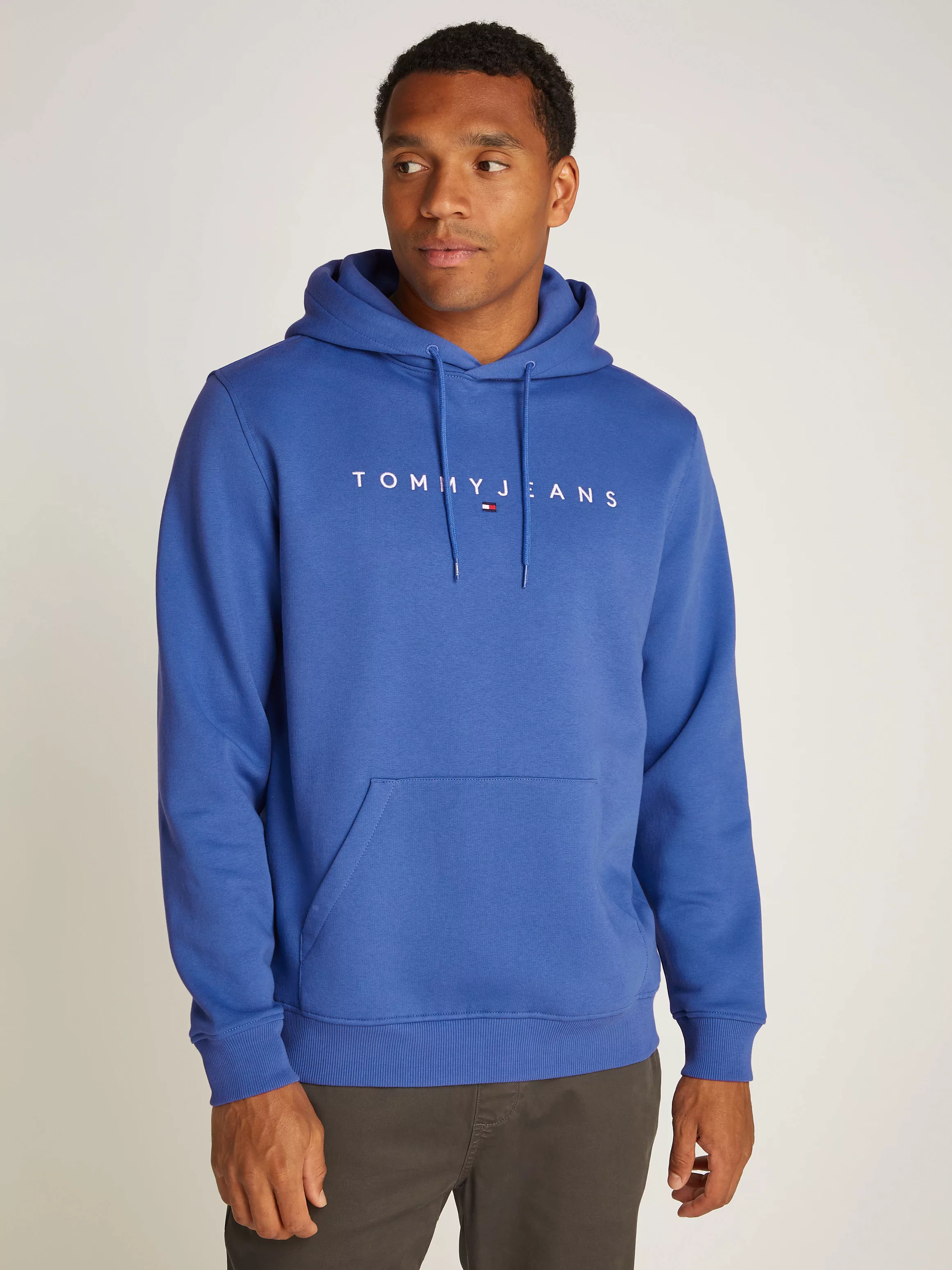 Tommy Jeans Hoodie "TJM REG LINEAR LOGO HOODIE EXT", mit Logo-Stickerei günstig online kaufen