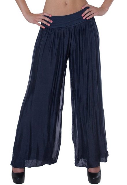 Caspar Palazzohose KHS010 elegante Damen Hose mit Seidenanteil und hohem St günstig online kaufen