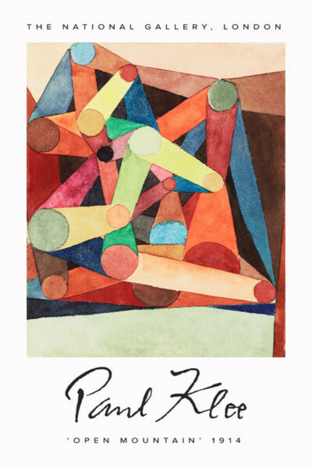 Poster / Leinwandbild - Open Mountain By Paul Klee günstig online kaufen