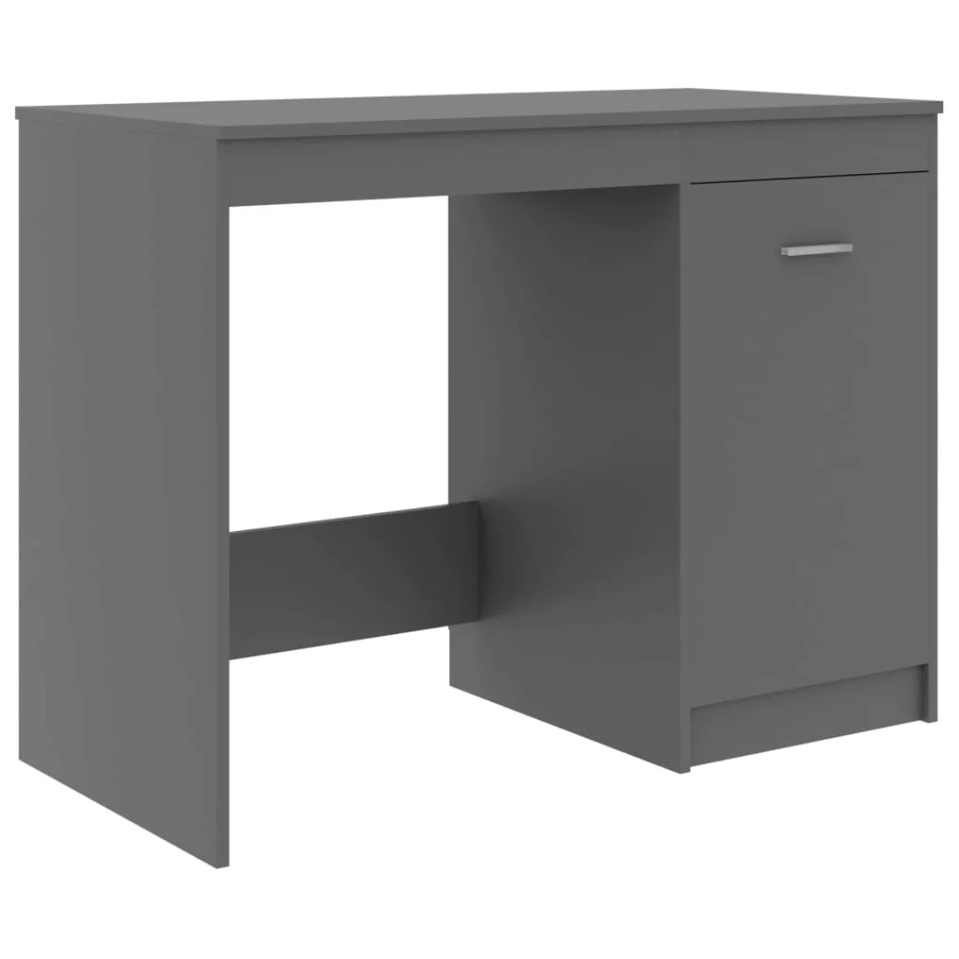 Schreibtisch Grau 100×50×76 Cm Spanplatte günstig online kaufen