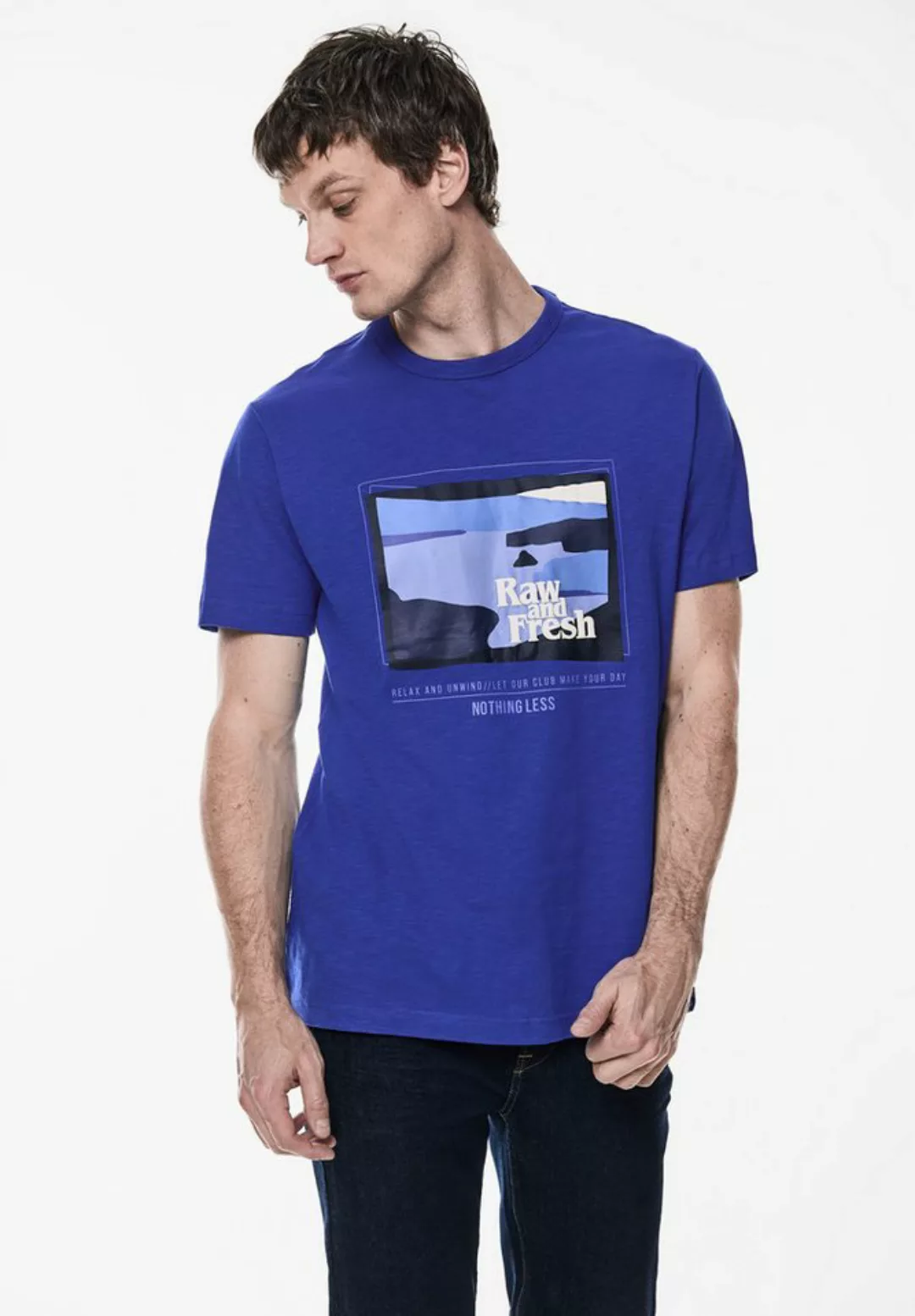 STREET ONE MEN T-Shirt aus reiner Baumwolle günstig online kaufen