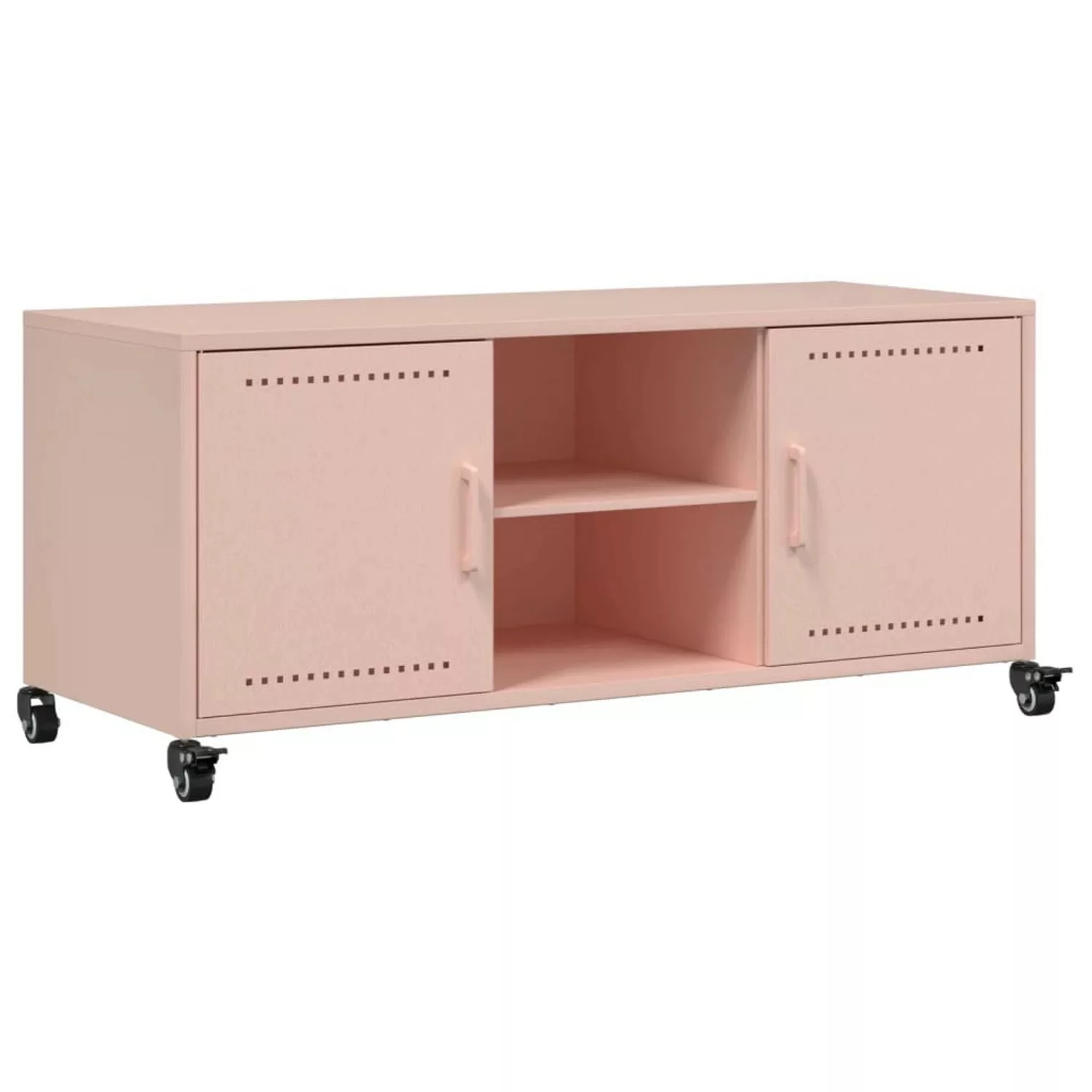 vidaXL TV-Schrank TV-Schrank Rosa 100,5x39x43,5 cm Stahl (1-St) günstig online kaufen