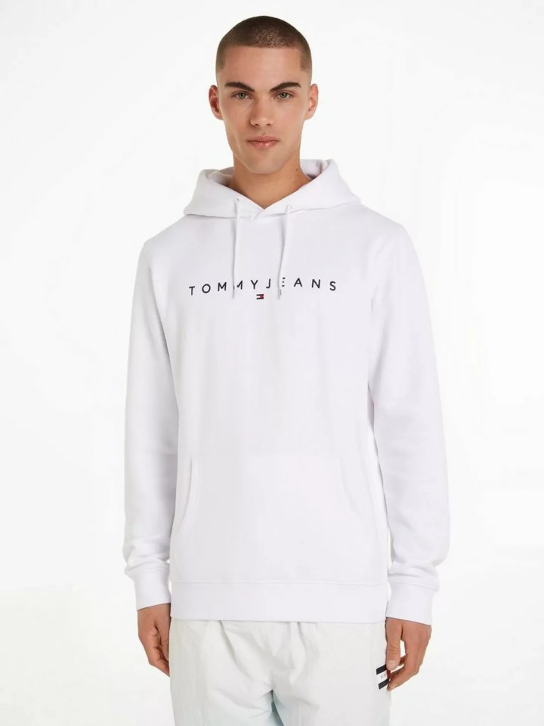 Tommy Jeans Kapuzensweatshirt TJM REG LINEAR LOGO HOODIE EXT mit Kordel günstig online kaufen