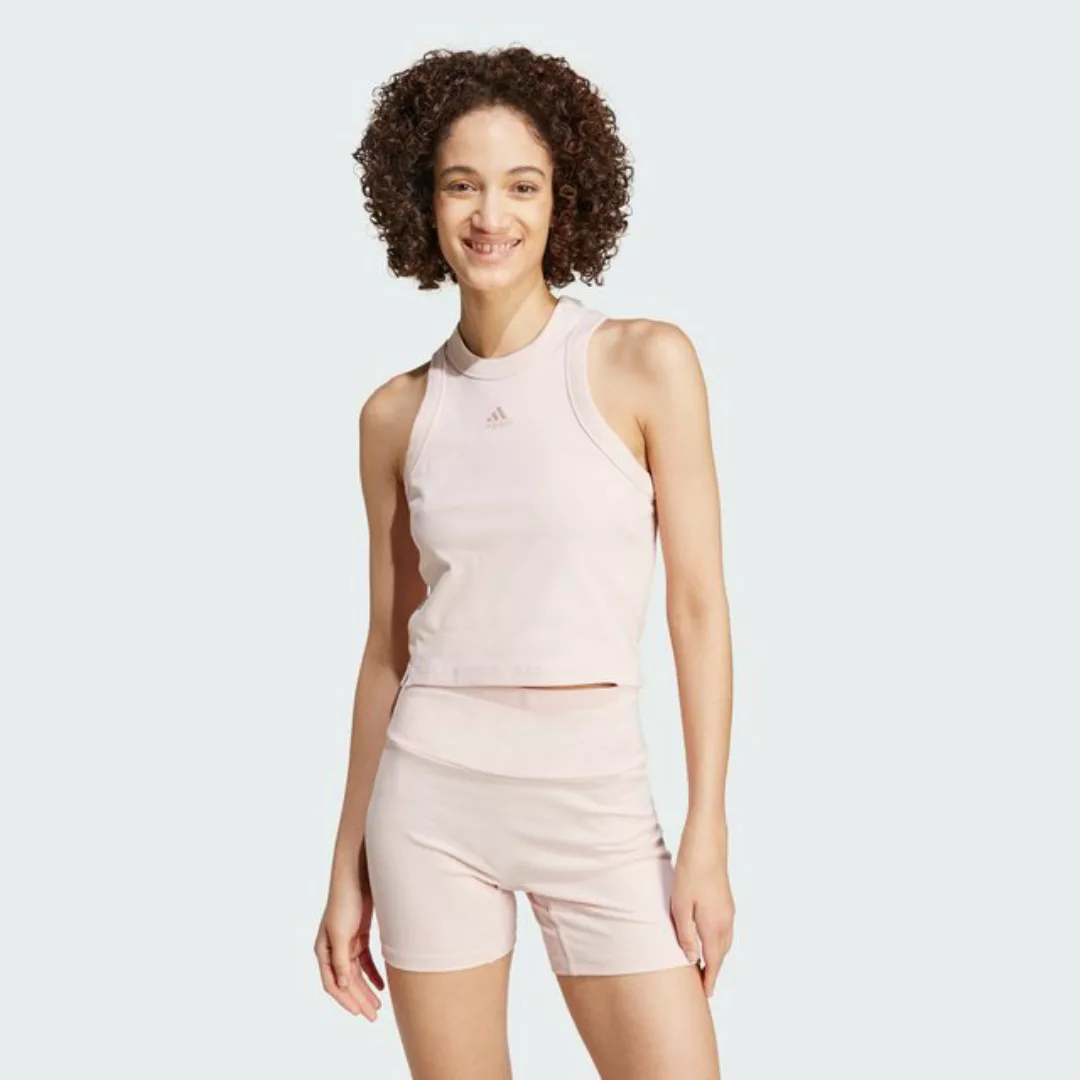 adidas Sportswear Crop-Top LOUNGE RIBBED CROP TANKTOP günstig online kaufen