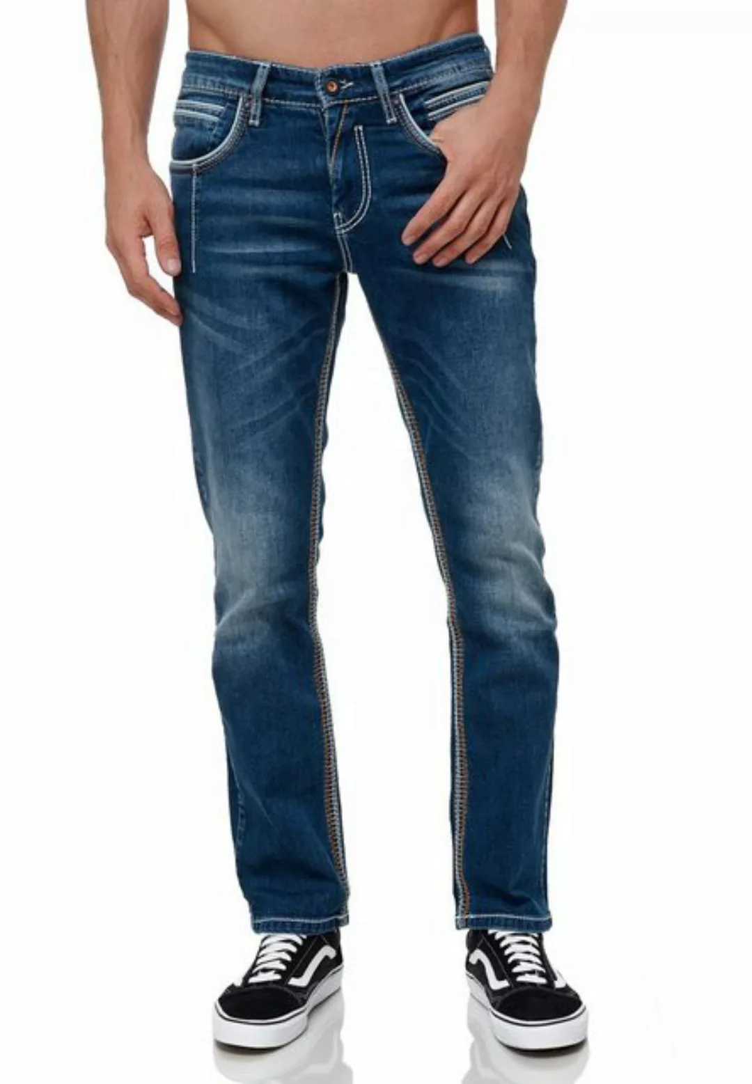 Rusty Neal Straight-Jeans "NEW YORK 49", mit trendigen Ziernähten günstig online kaufen