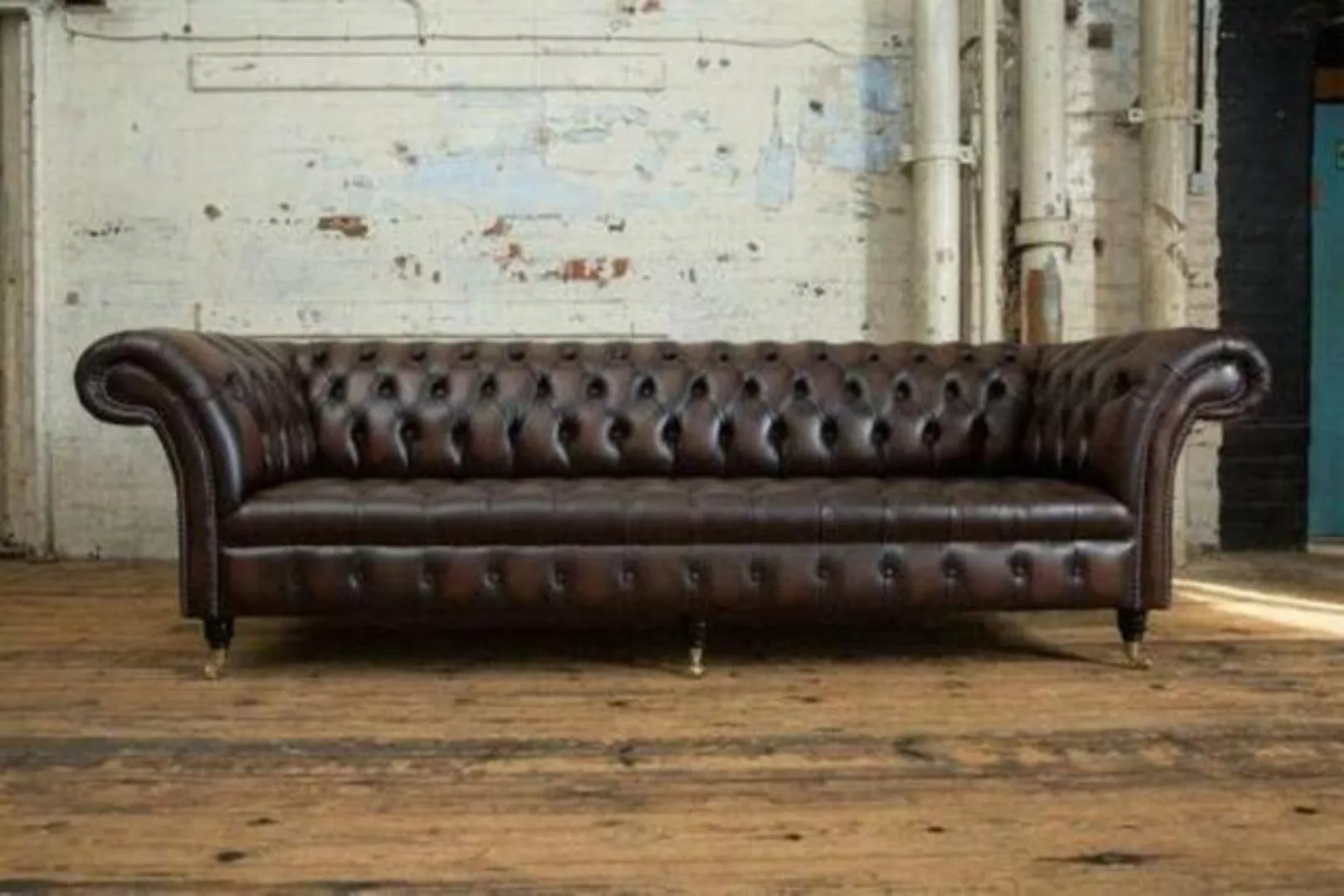 JVmoebel Chesterfield-Sofa XXL Big Wohnzimmer Couch Chesterfield 4 Sitzer 1 günstig online kaufen