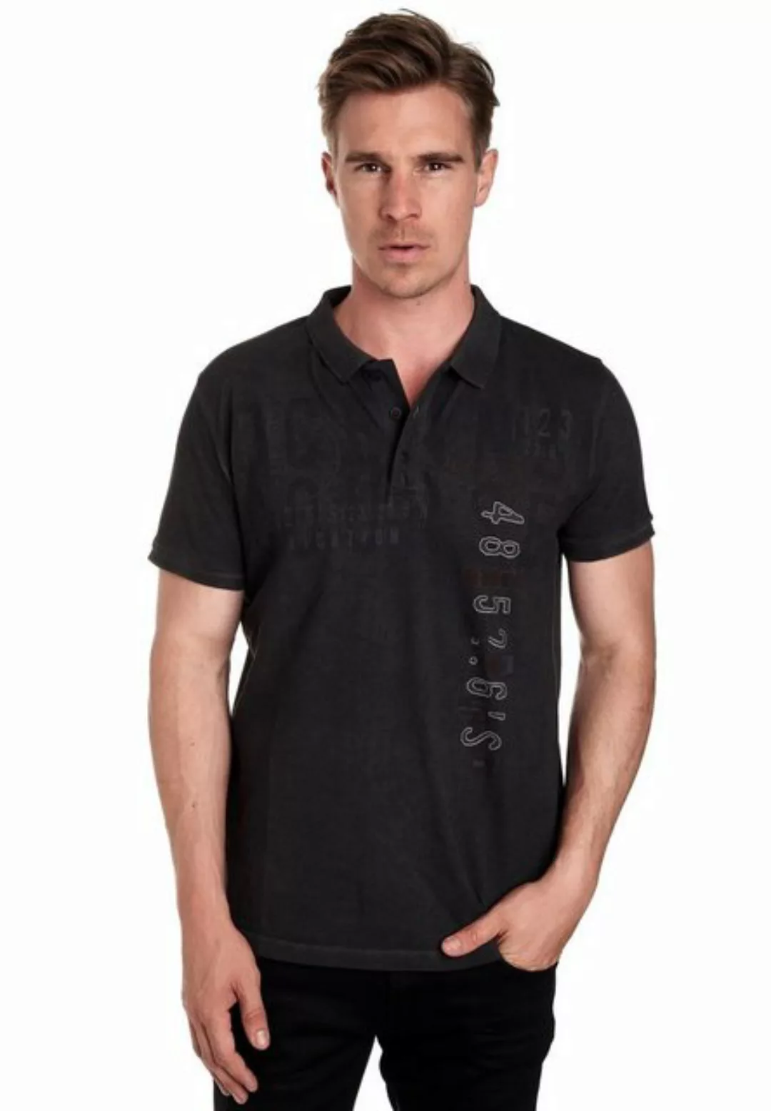 Rusty Neal Poloshirt mit auffälligem Print günstig online kaufen