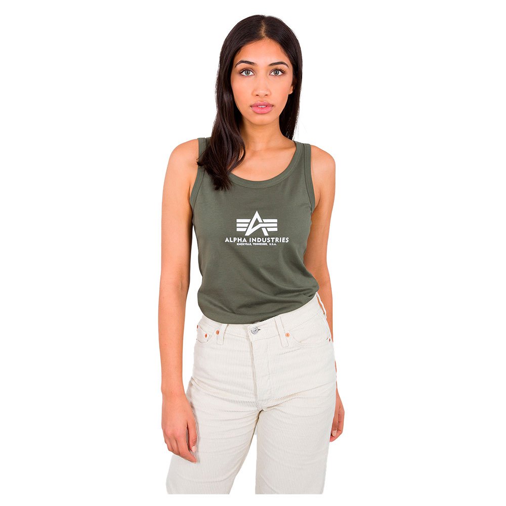 Alpha Industries Basic Ärmelloses T-shirt XS Dark Olive günstig online kaufen