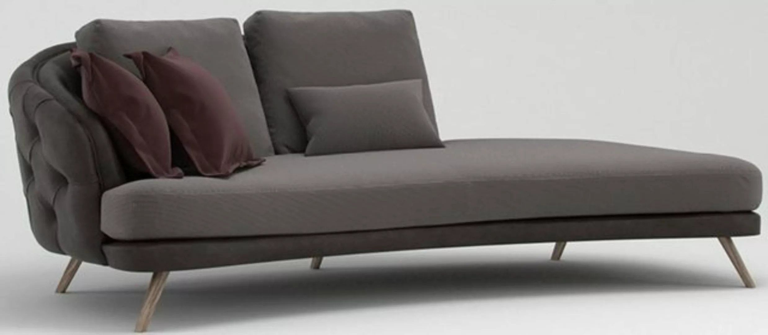 Casa Padrino Chesterfield-Sofa Luxus Chesterfield 2-Sitzer Sofa Grau / Brau günstig online kaufen