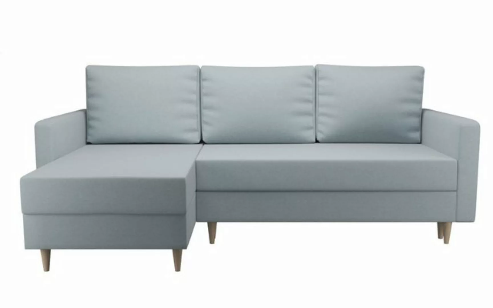 Furnix Schlafsofa CALISTO L-Form Polstercouch mit Schlaffunktion, mit 2 Bet günstig online kaufen