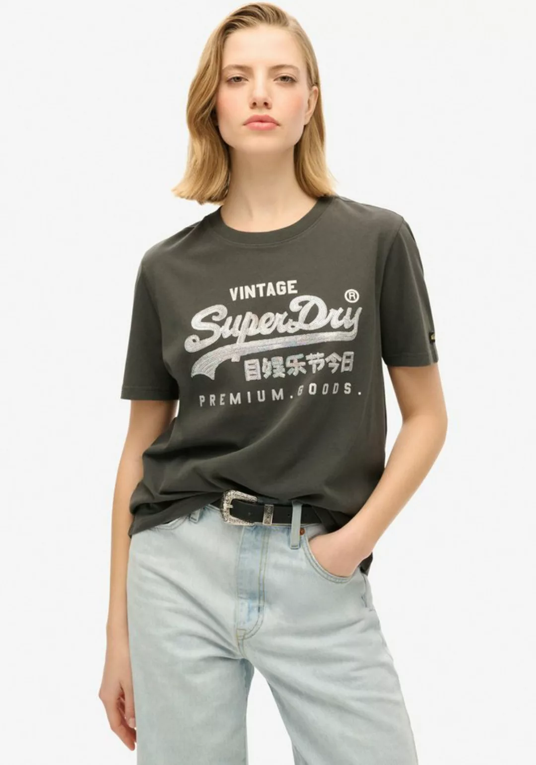 Superdry Print-Shirt EMBELLISHED VL GRAPHIC T SHIRT günstig online kaufen