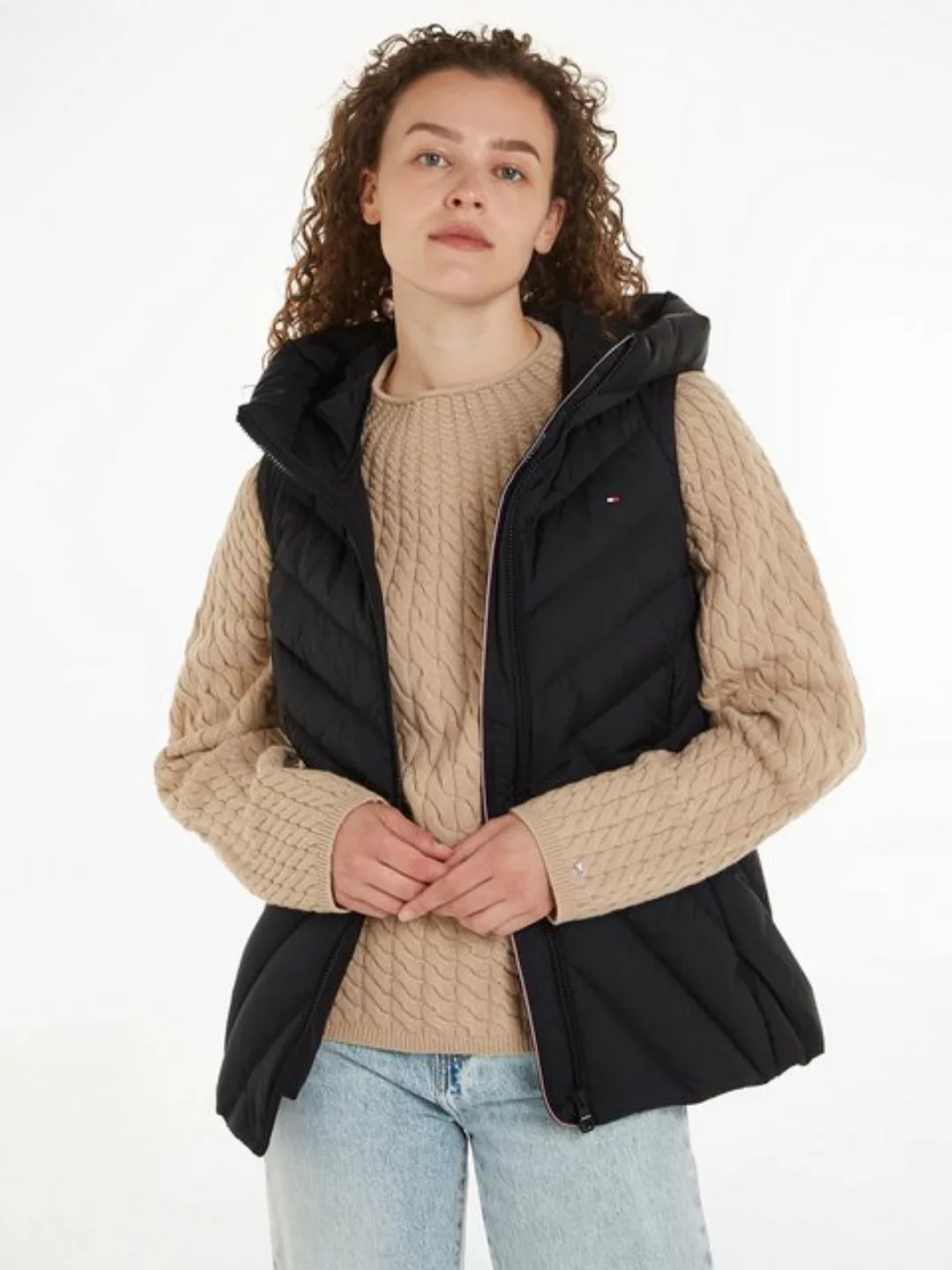 Tommy Hilfiger Steppweste CHEVRON MW PADDED VEST mit mittelstarker Wattieru günstig online kaufen