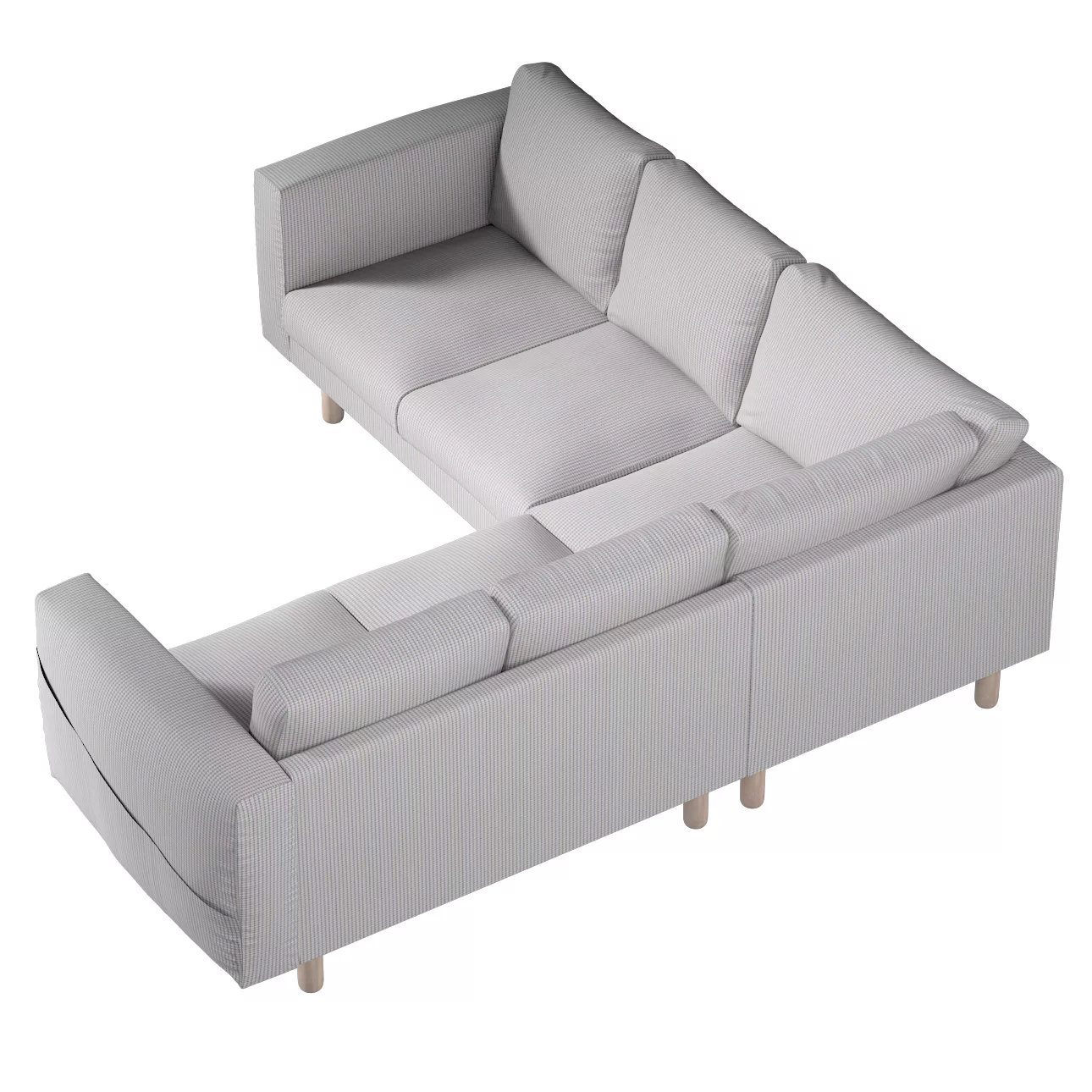 Bezug für Norsborg 4-Sitzer Ecksofa, beige-blau, Norsborg 4-Sitzer Ecksofab günstig online kaufen