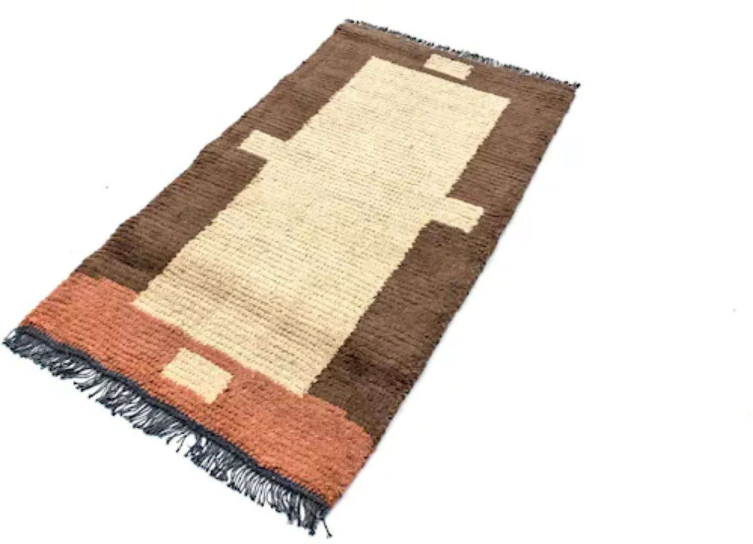 morgenland Wollteppich »Nepal Teppich handgeknüpft beige«, rechteckig günstig online kaufen