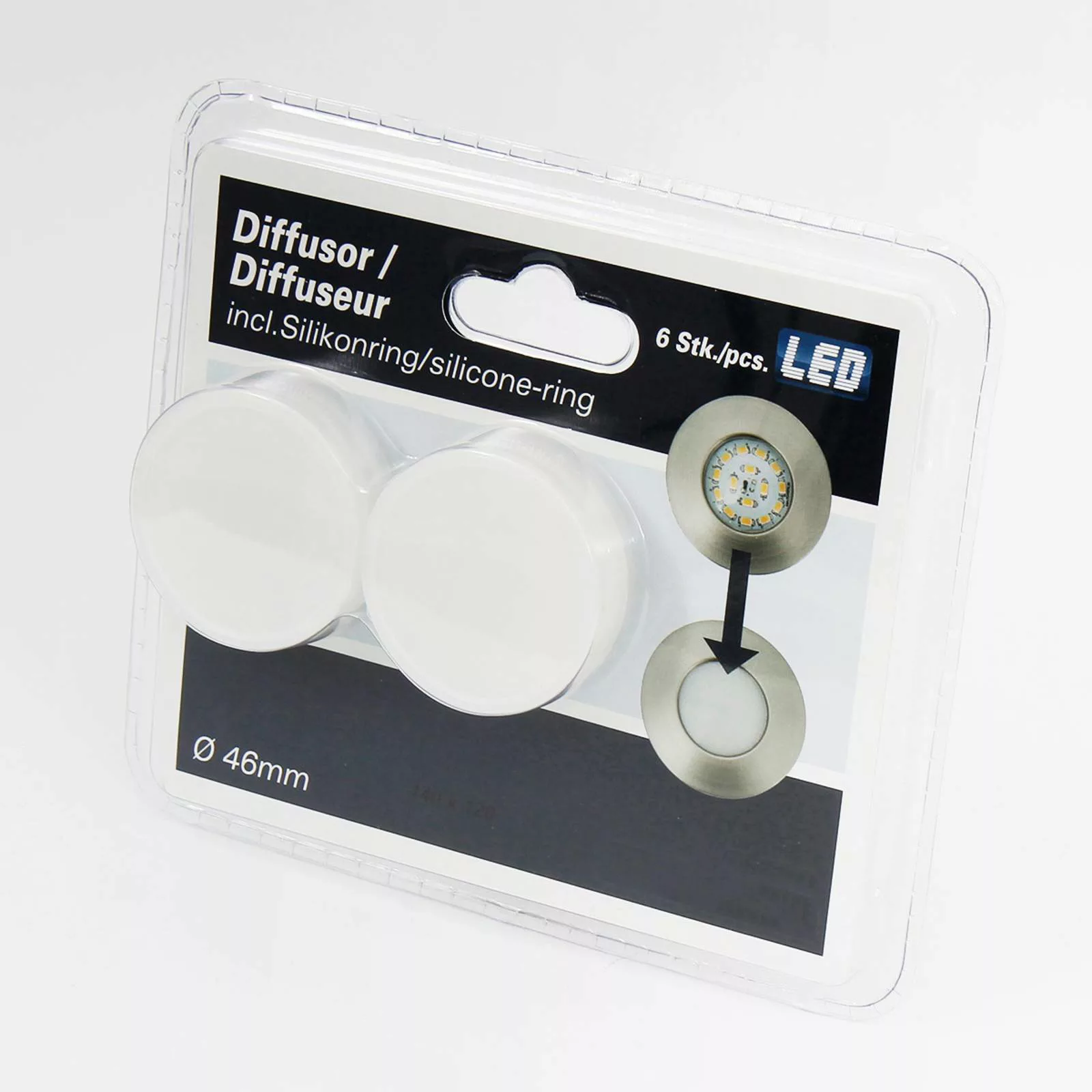 Ausrichtbarer LED-Einbaustrahler Erik chrom günstig online kaufen