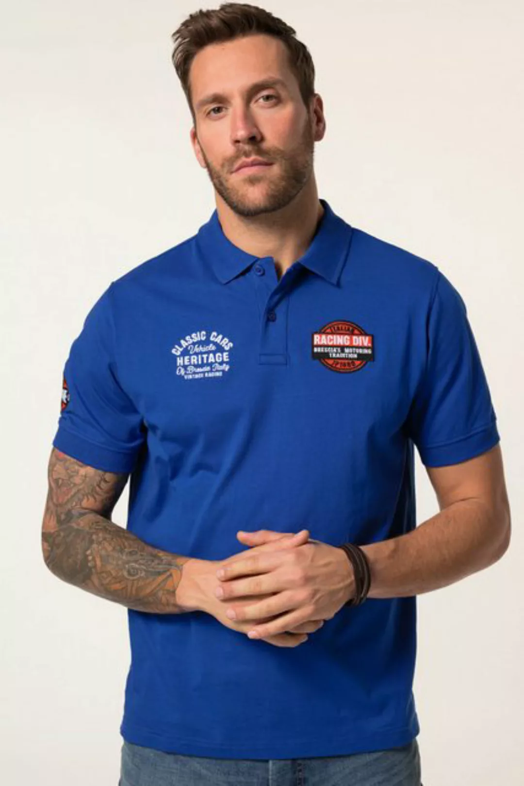 JP1880 Poloshirt JP 1880 Poloshirt Halbarm Badges bis 8 XL günstig online kaufen