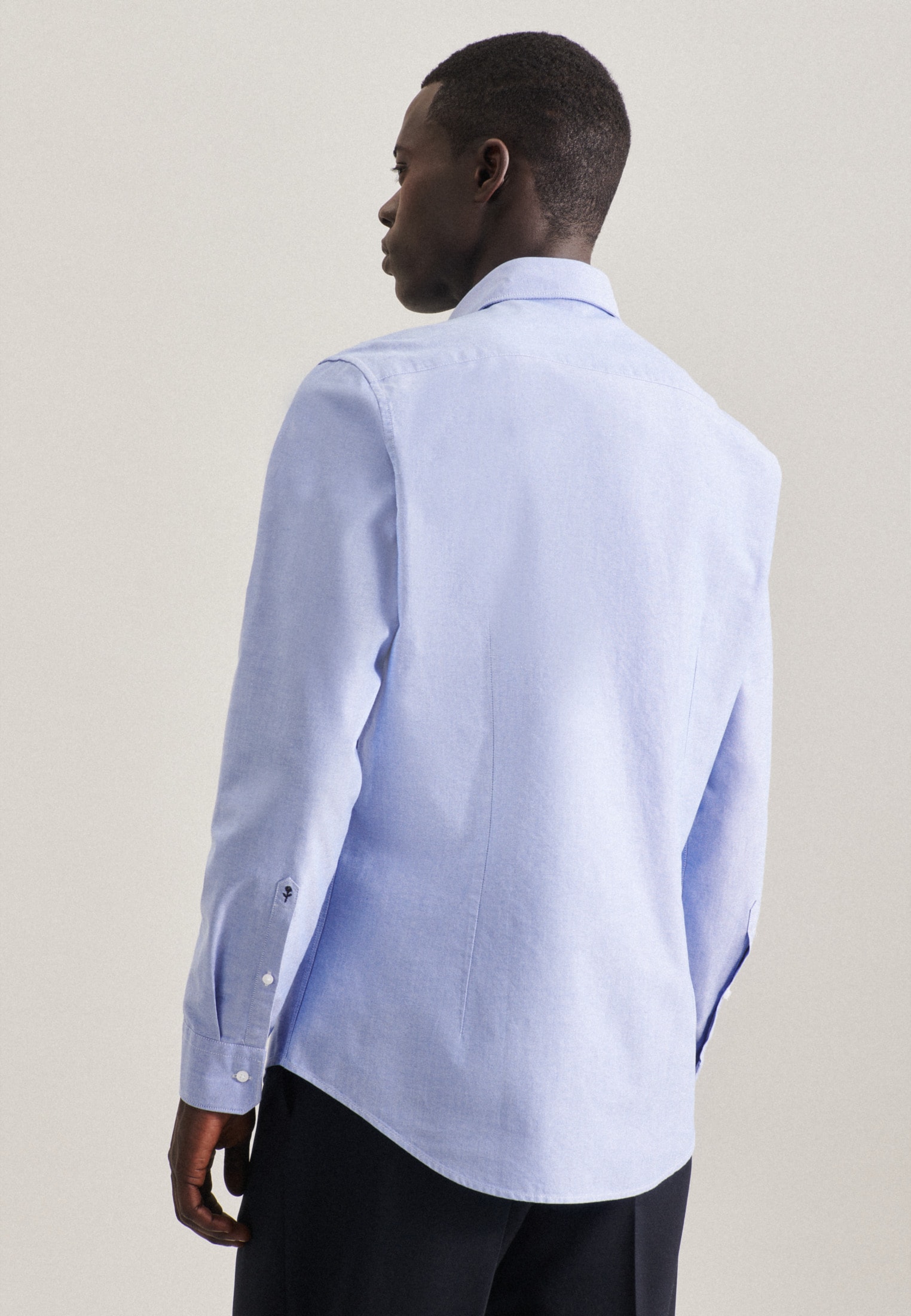 seidensticker Businesshemd "Slim", Slim Langarm Button-Down-Kragen Uni günstig online kaufen