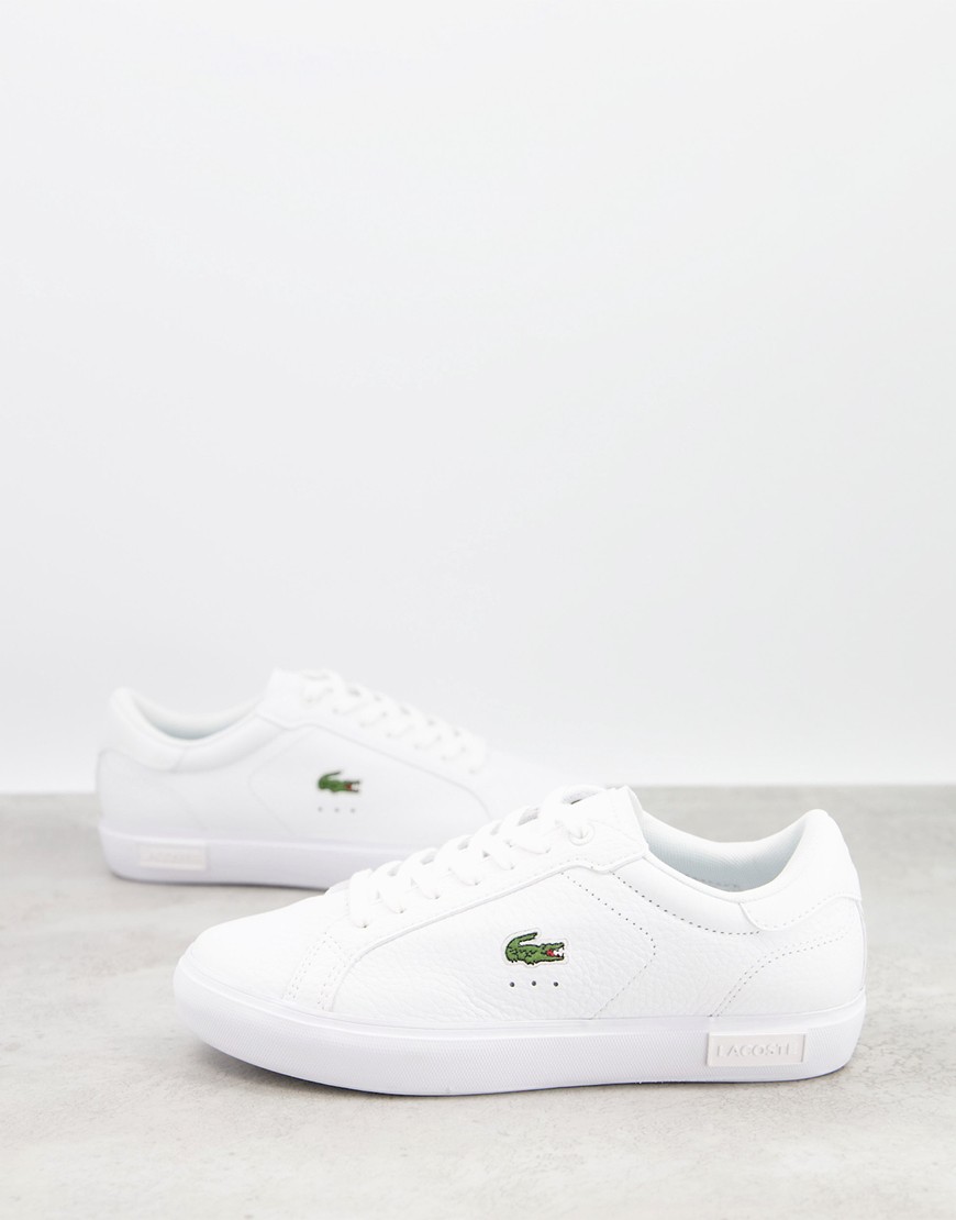 Lacoste – Powercourt – Sneaker in dreierlei Weiß günstig online kaufen