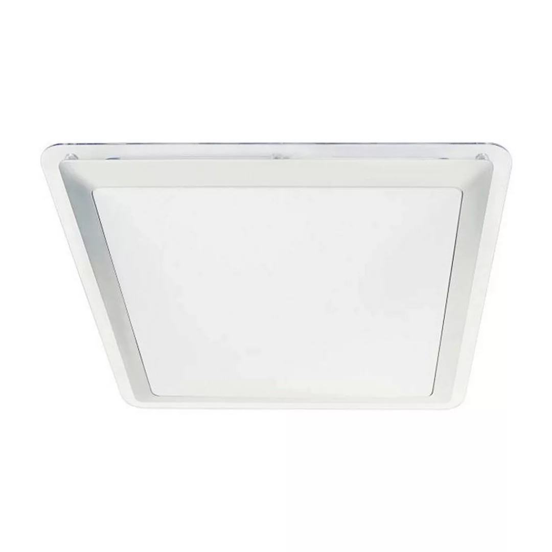 Näve Leuchten LED Deckenleuchte NV1160359 weiß Opal silber Metall Kunststof günstig online kaufen