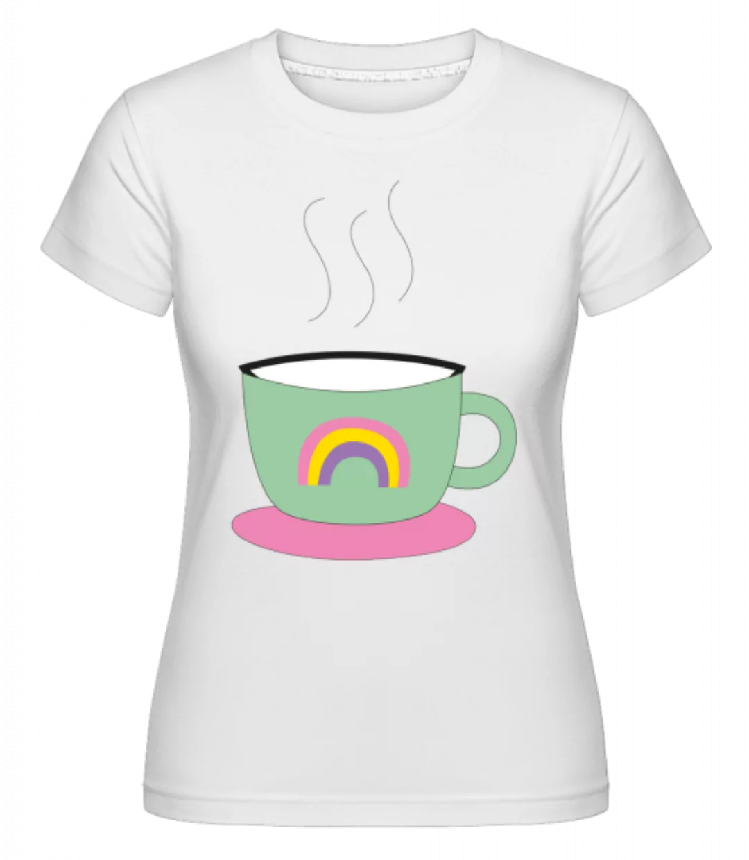 Regenbogen Kaffee Tasse · Shirtinator Frauen T-Shirt günstig online kaufen