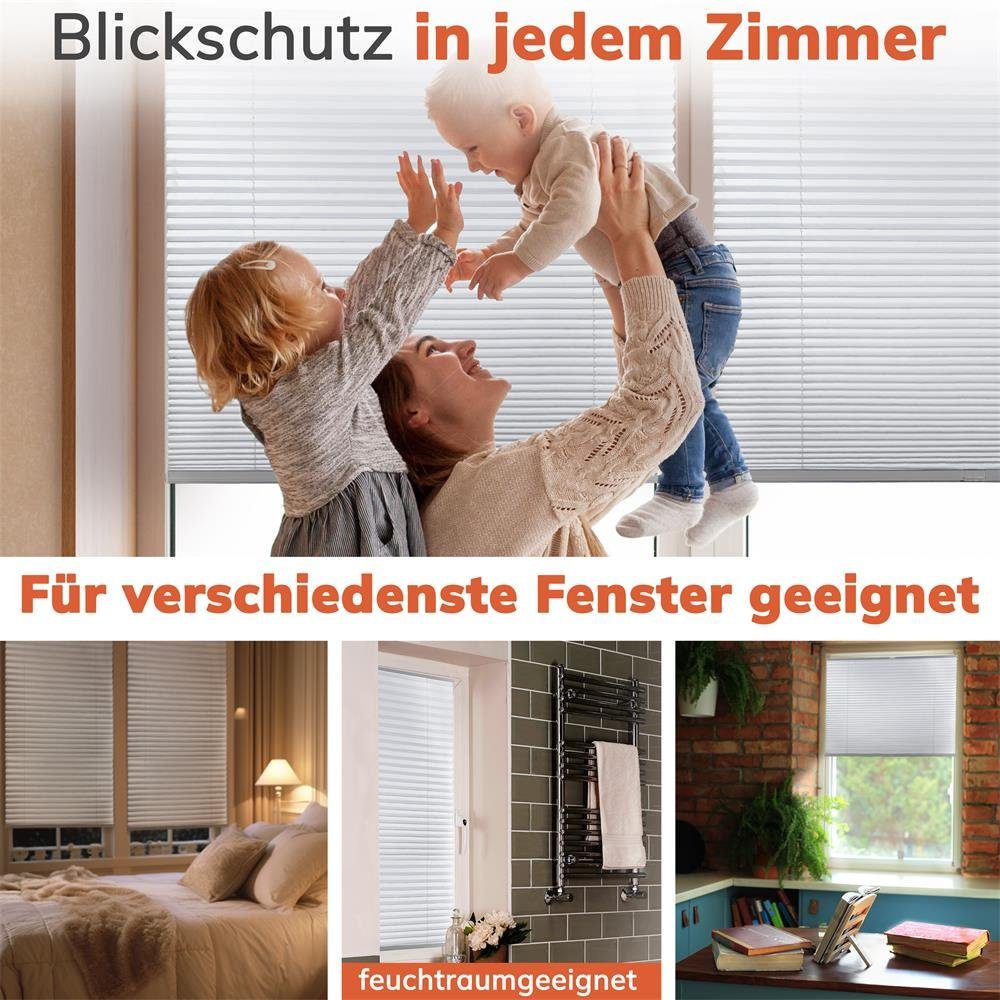 Foxx Plissee Plissee Klemmfix weiß 35x100 günstig online kaufen