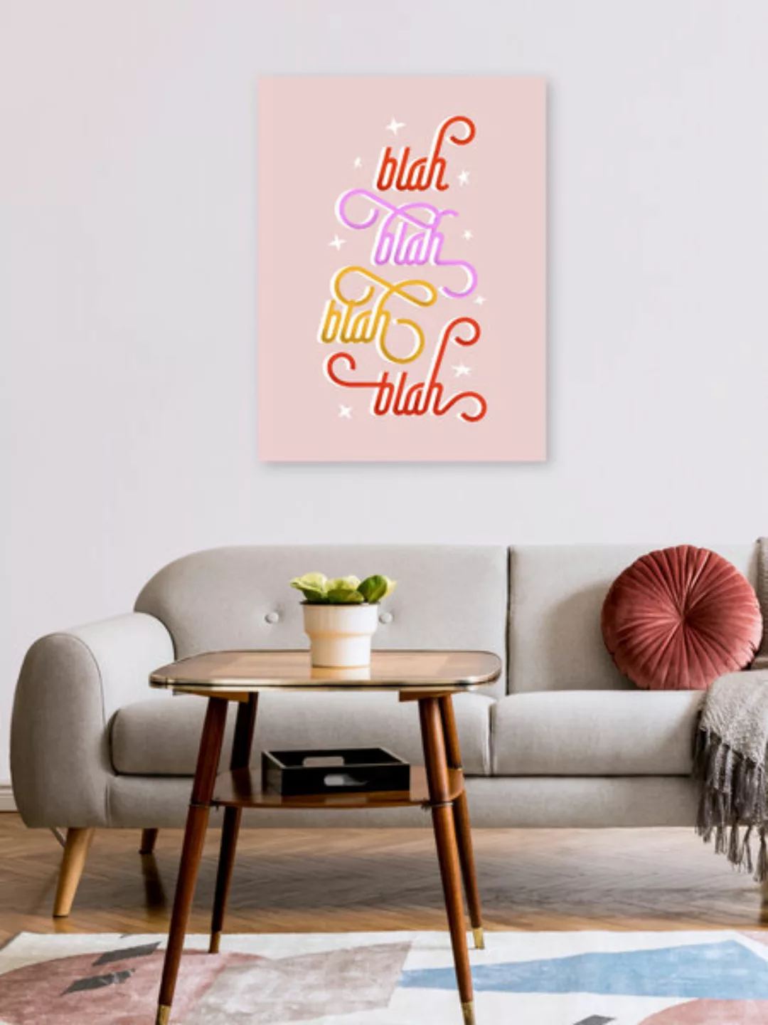 Poster / Leinwandbild - Blah Blah Blah günstig online kaufen